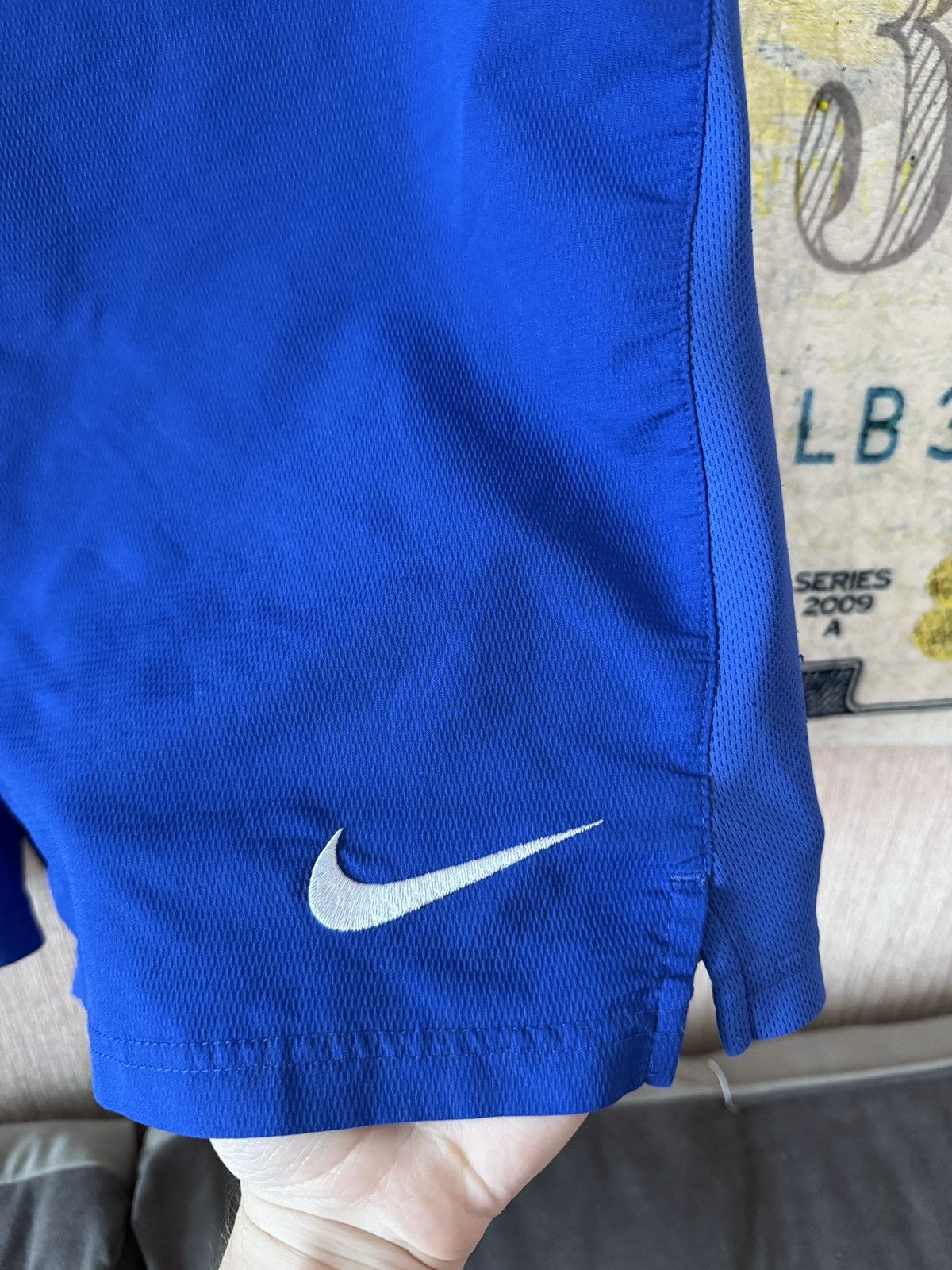 Nike Nike Croatia Football Shorts Blue Soccer National Team Size US 34 / EU 50 - 4 Thumbnail
