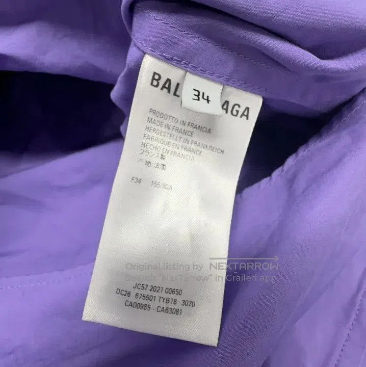 Balenciaga Balenciaga Casual Long Sleeve Shirt in Purple. Size US S / EU 44-46 / 1 - 1 Thumbnail