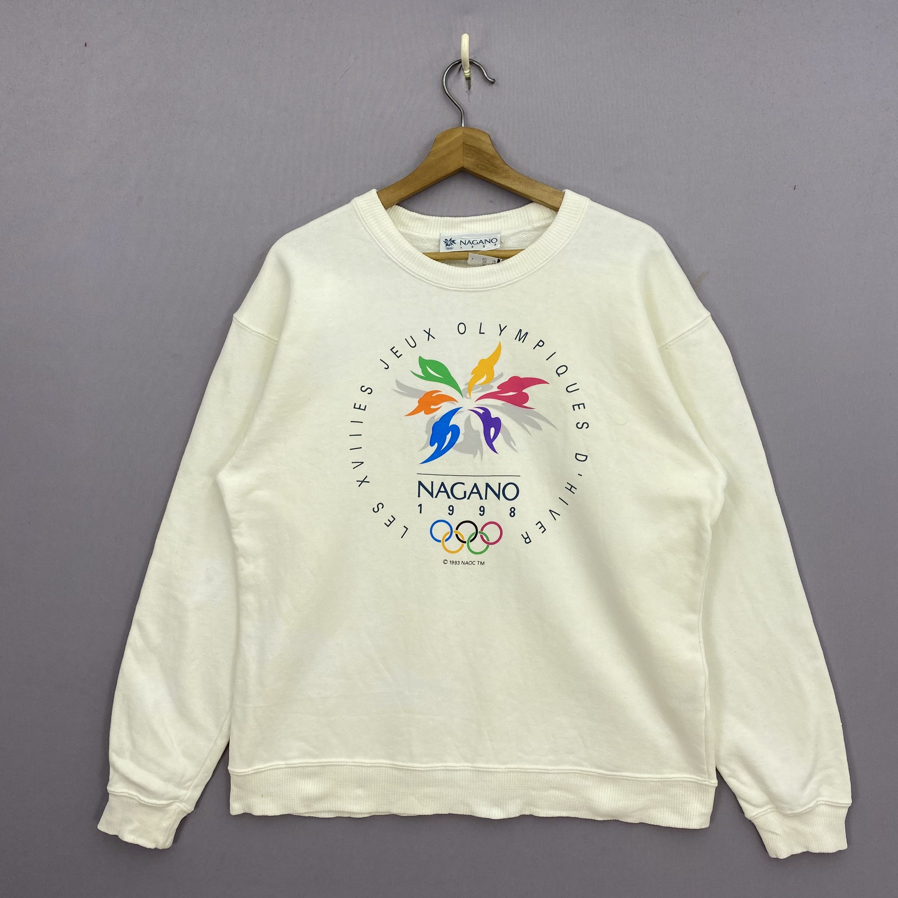 Vintage Vintage Nagano 1998 Winter Olympic Games Sweater Sweatshirt Size US M / EU 48-50 / 2 - 1 Thumbnail
