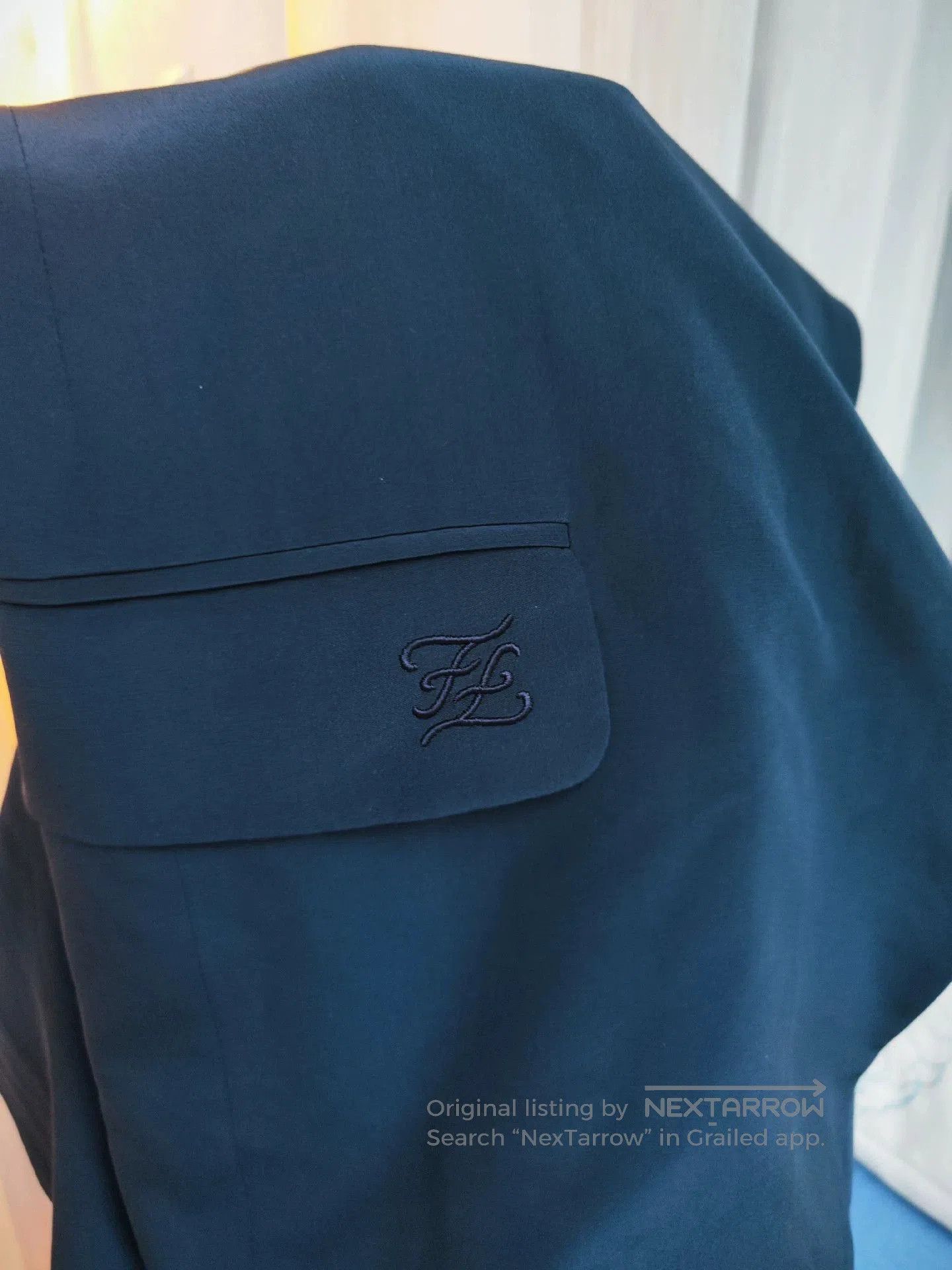 Fendi fendi women's dark blue silk blazer. Size US M / EU 48-50 / 2 - 5 Thumbnail