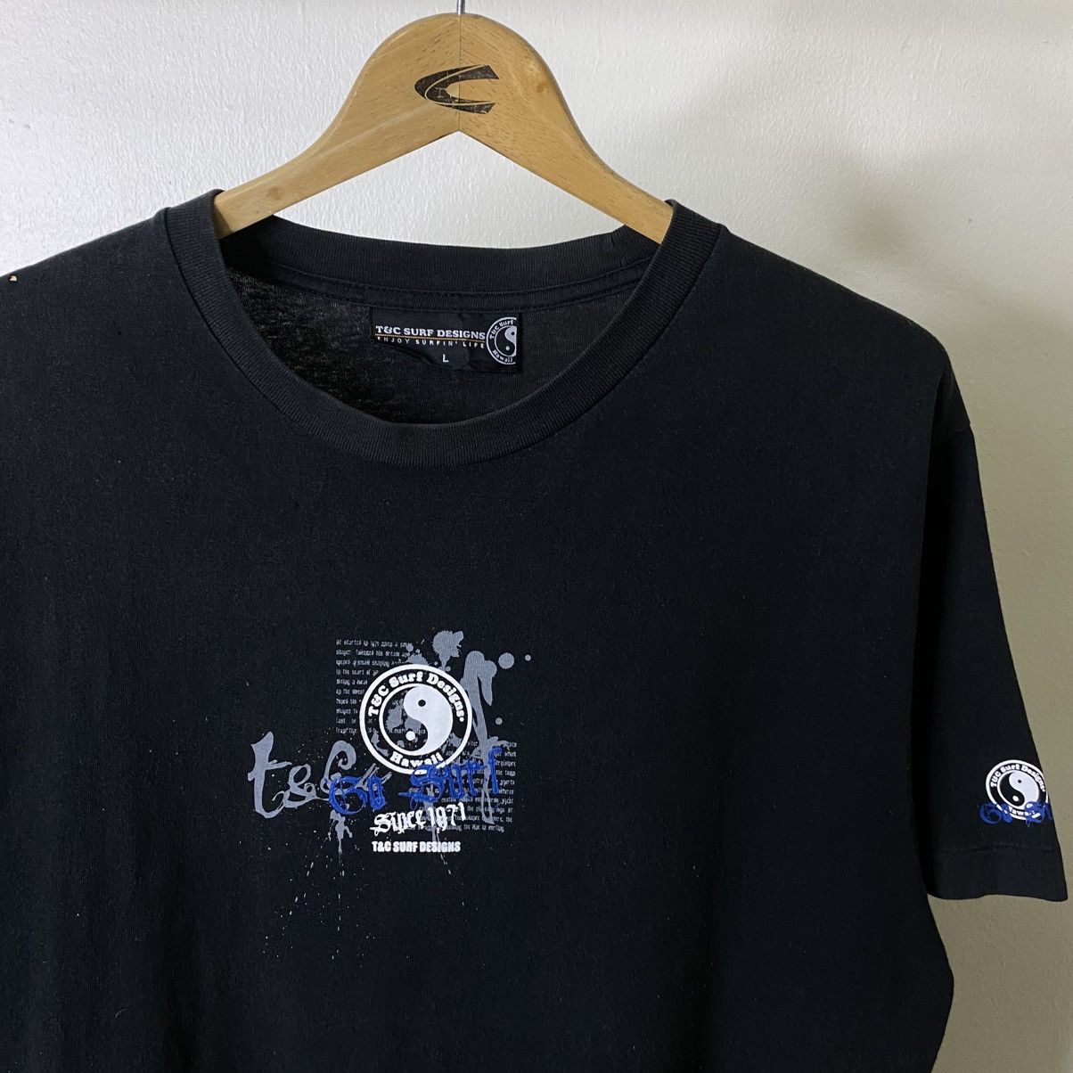 Vintage Y2K T&C Surf Seditonaries Poem Cyber Gothic Punk Design Size US L / EU 52-54 / 3 - 8 Thumbnail