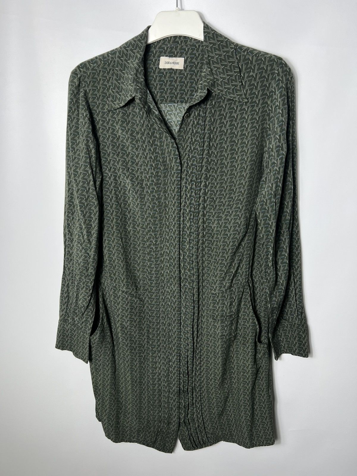 Zadig & Voltaire Vintage luxury designer Zadig & Voltaire Rougi Green Dress Size M / US 6-8 / IT 42-44 - 1 Thumbnail