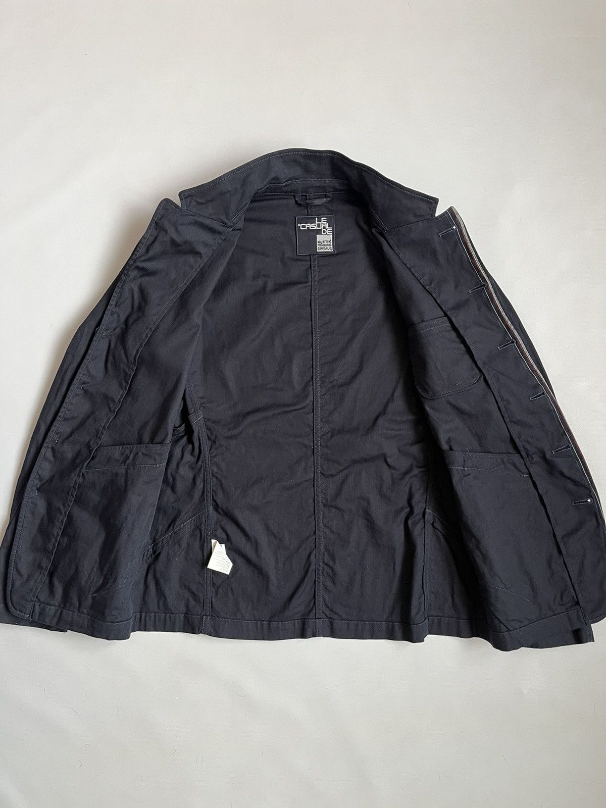 Marithe + Francois Girbaud Le Casual De Marithe Francois Girbaud HBT Men Navy Blazer Size US XL / EU 56 / 4 - 24 Thumbnail