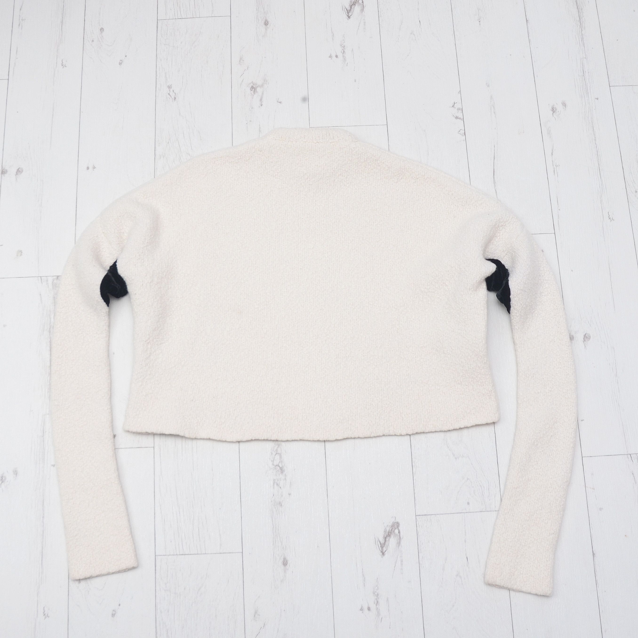Victoria Beckham Victoria Beckham Extra Long Sleeved Boucle Knit Wool Sweater Size M / US 6-8 / IT 42-44 - 8 Thumbnail