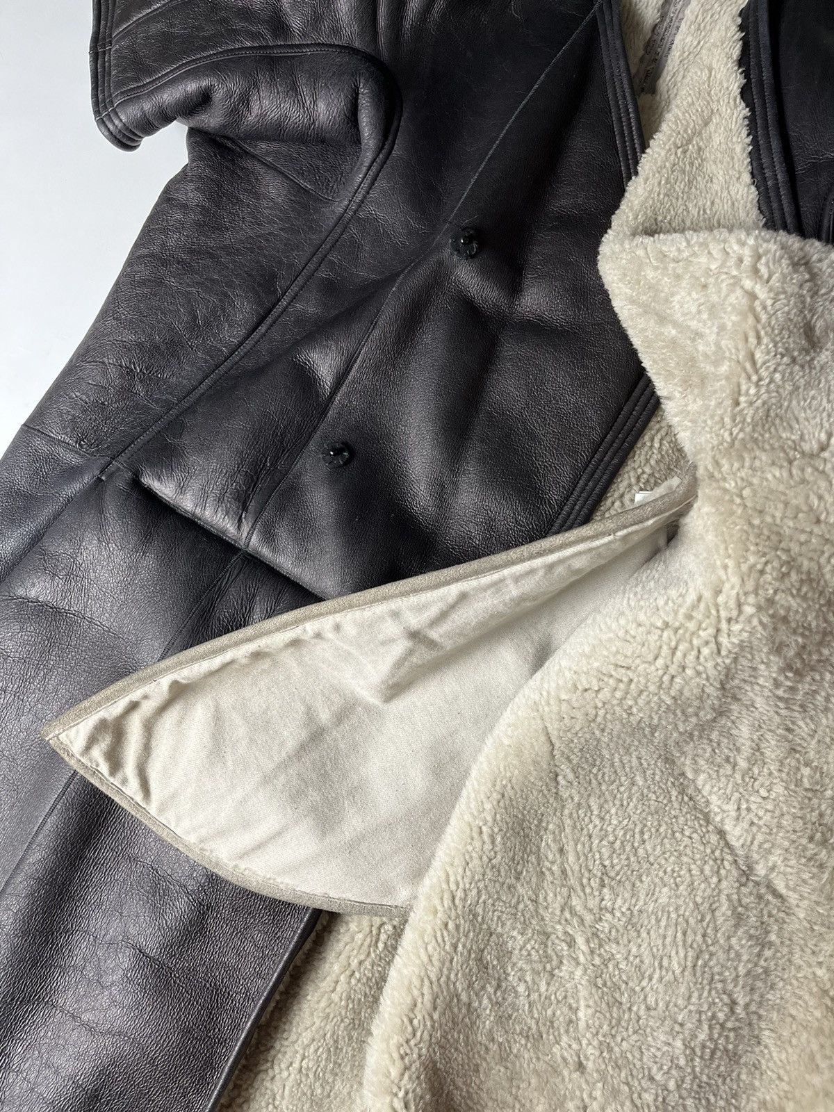 Rick Owens Rick Owen’s Sphinx F/W 15 Leather Jacket Size M / US 6-8 / IT 42-44 - 14 Thumbnail