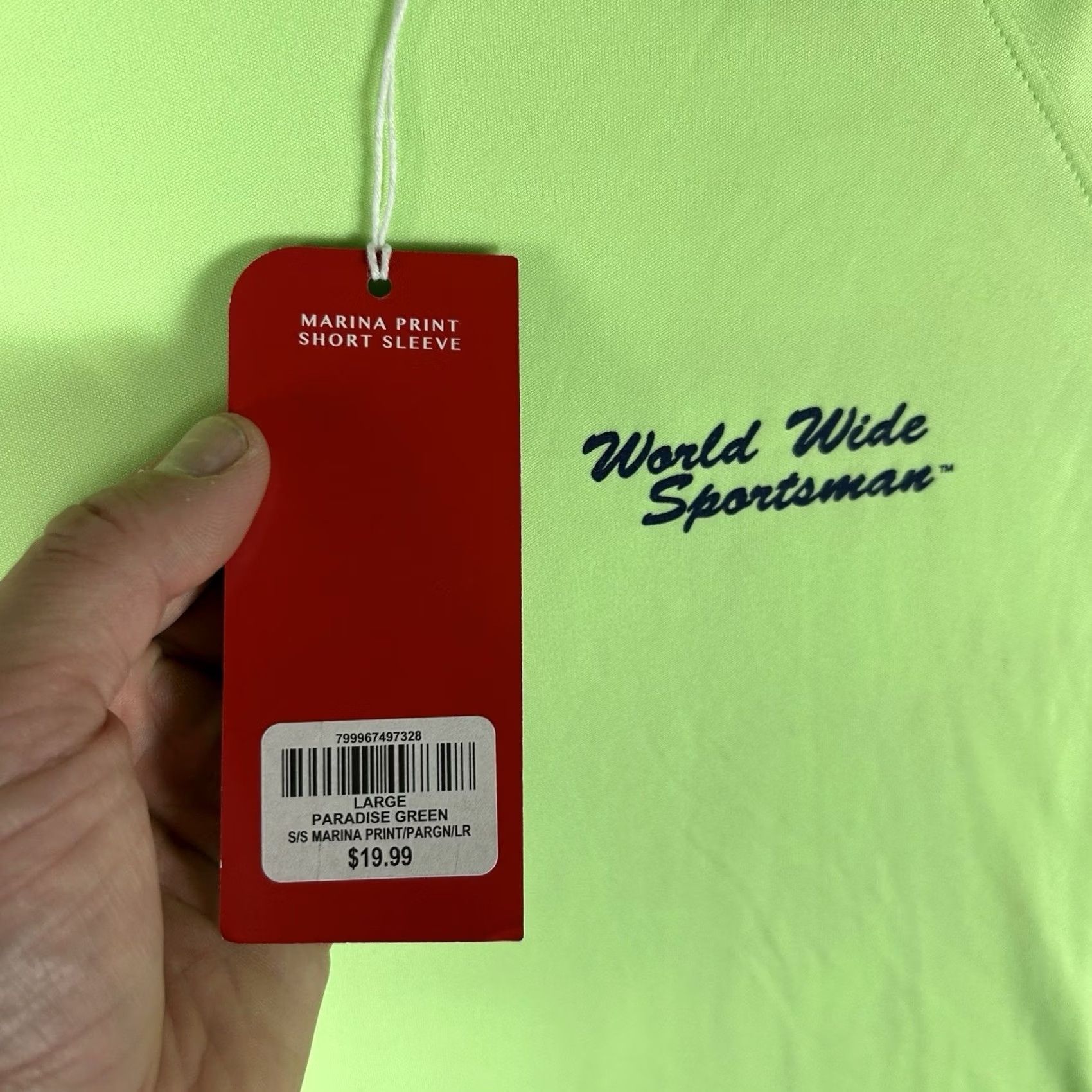 Vintage World Wide Sportsman Swim Shirt Mens Large Neon Yellow Size US L / EU 52-54 / 3 - 4 Thumbnail