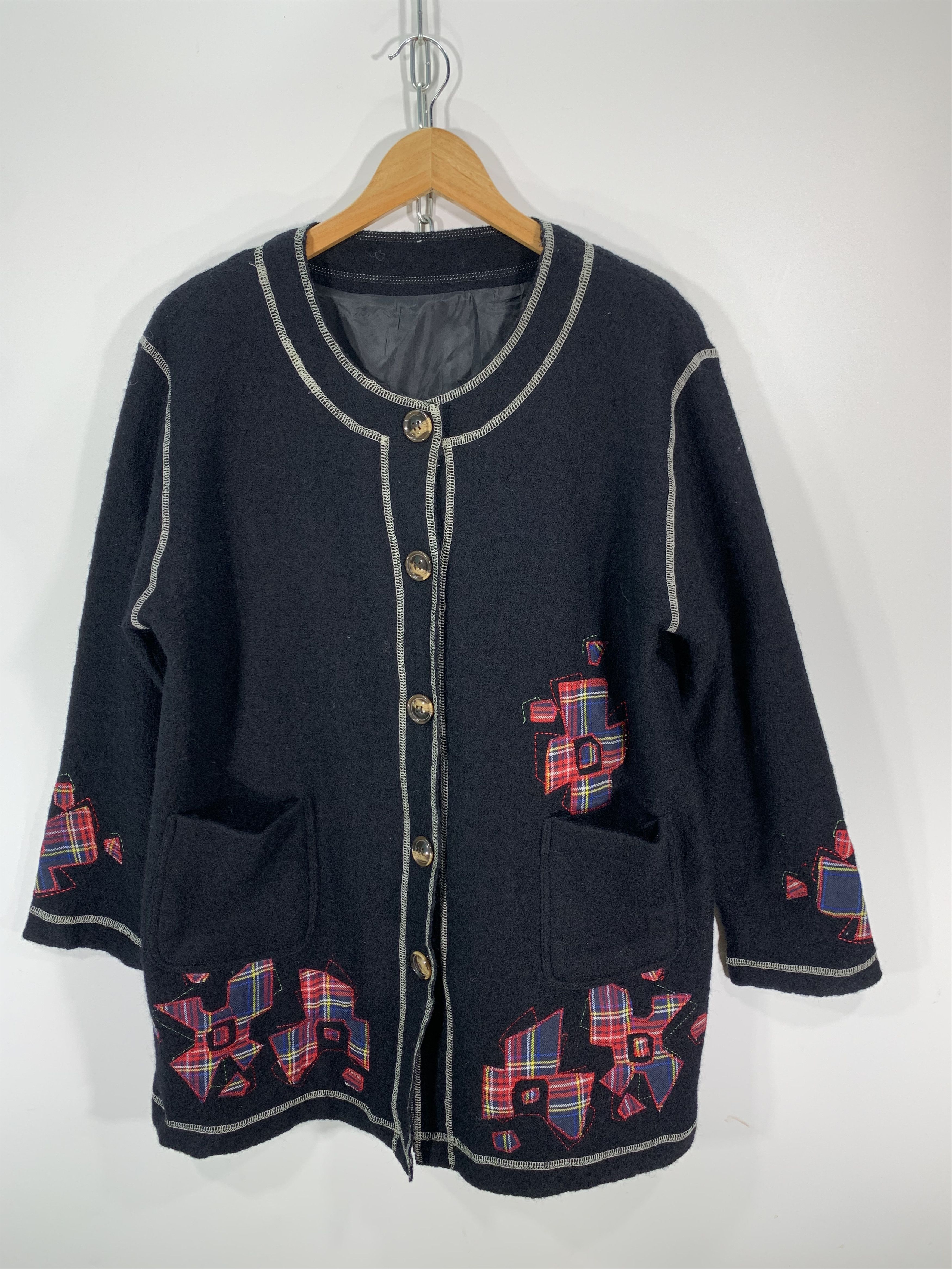 Japanese Brand Patch Cardigan button Jacket Size US S / EU 44-46 / 1 - 1 Thumbnail