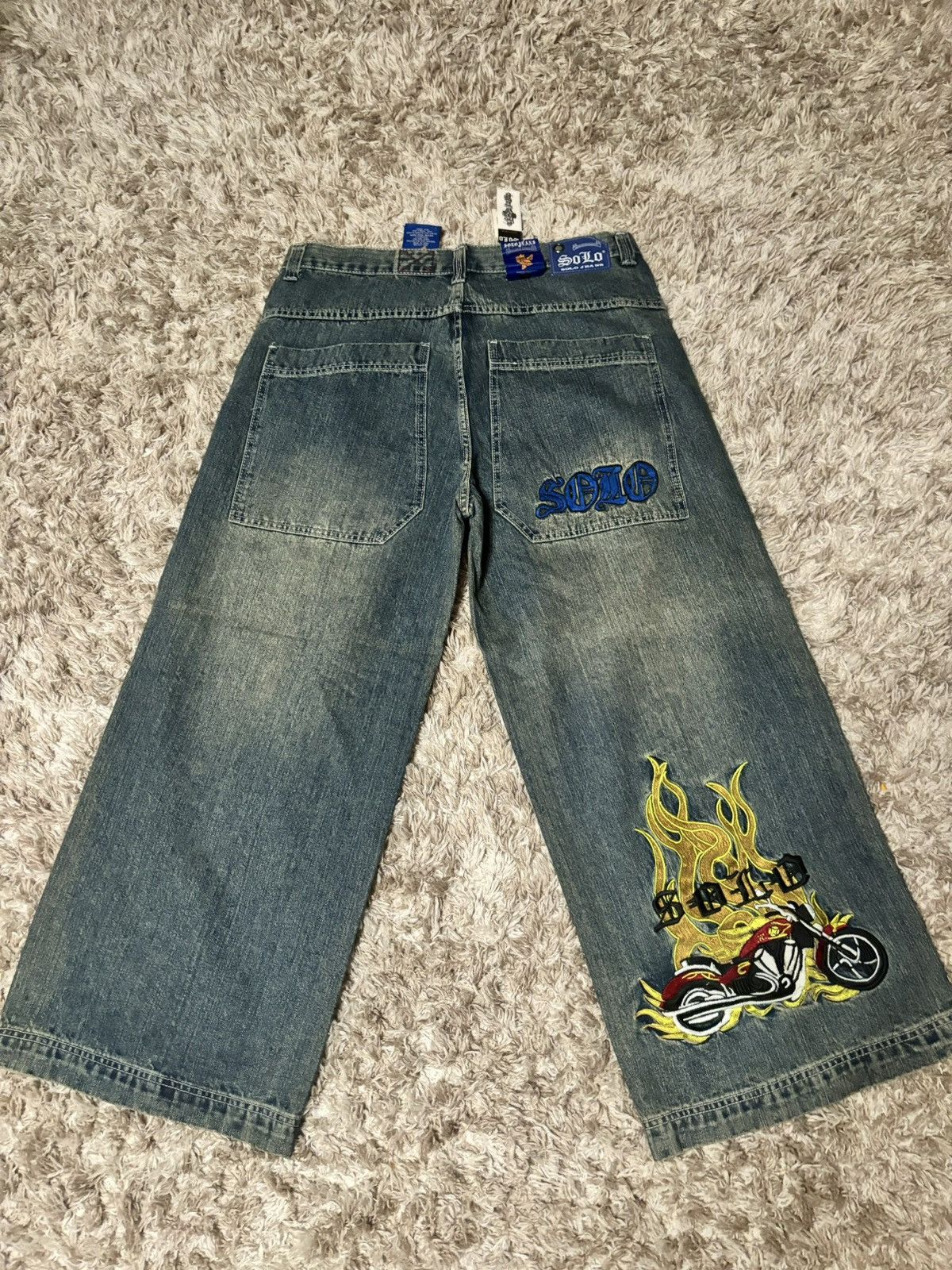 image of Vintage Solo Jeans in Blue, Men's (Size 36)