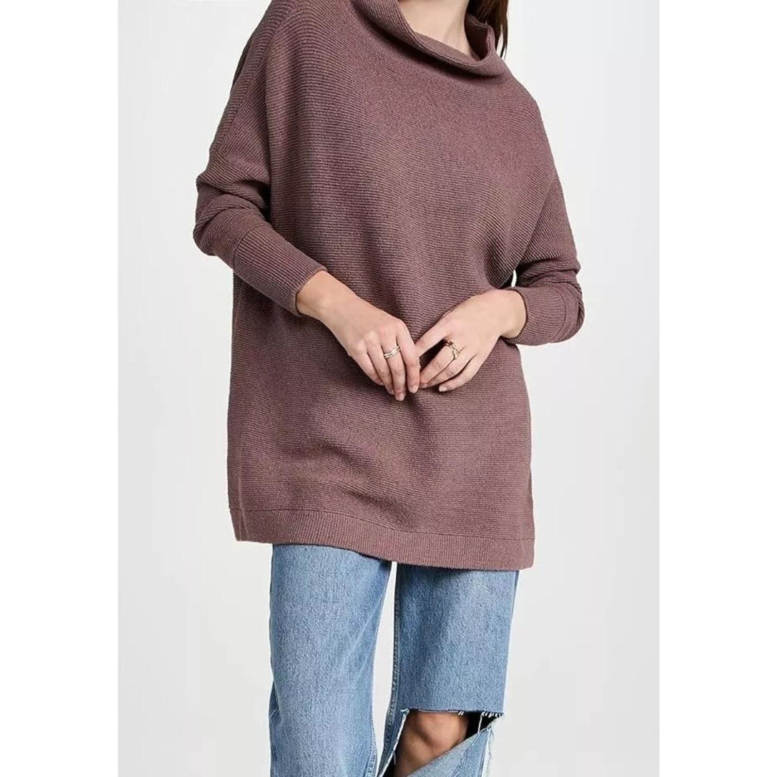 Free People Free People knitted Nutmeg Ottoman Slouchy Tunic S A000621 Size S / US 4 / IT 40 - 1 Thumbnail