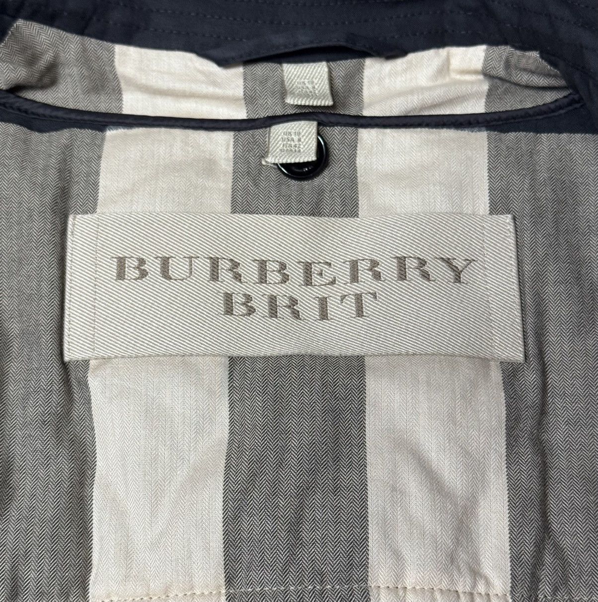 Burberry Burberry Brit Women’s Black Cotton Trench Coat Size:ITA-42 Size M / US 6-8 / IT 42-44 - 9 Thumbnail