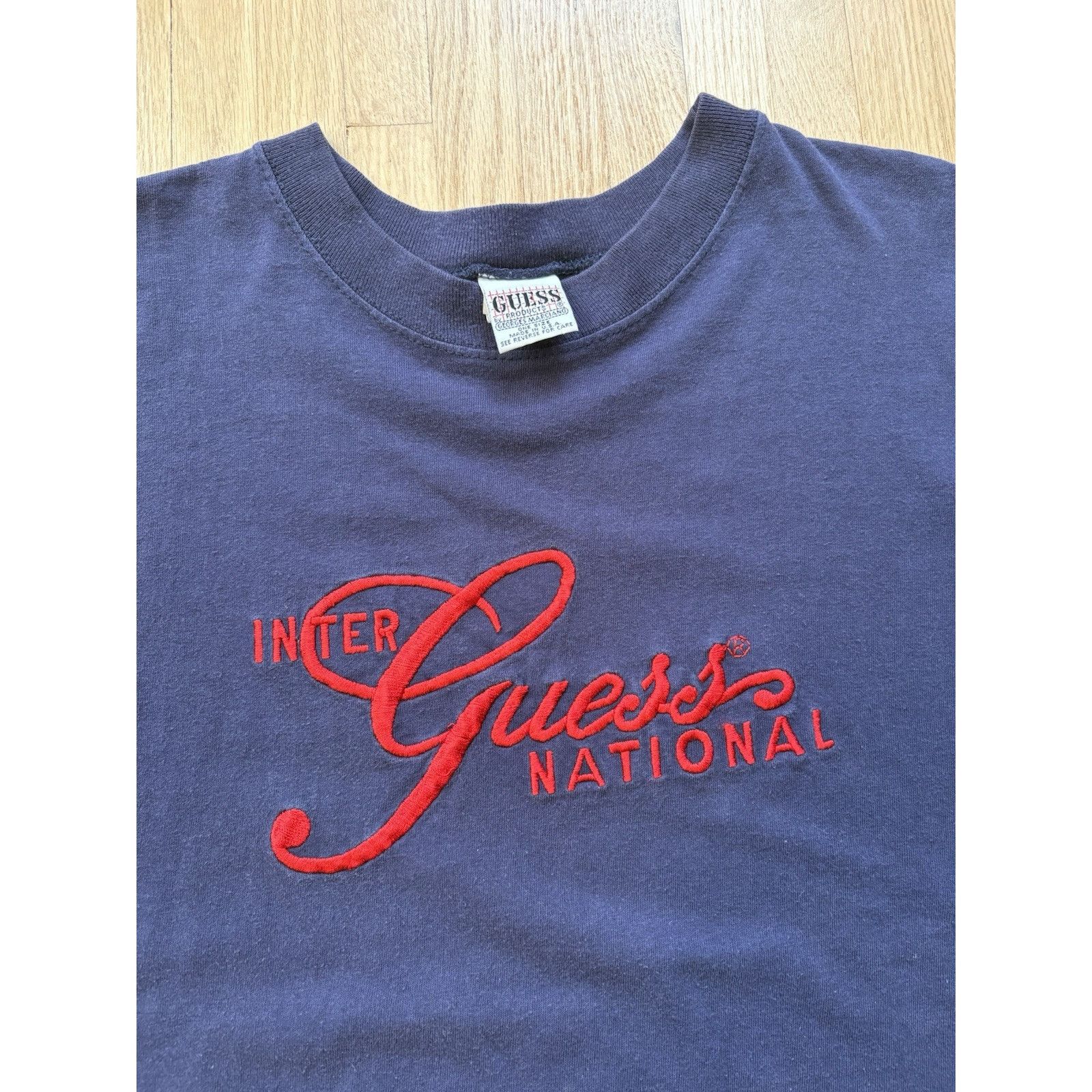 Guess Guess Jeans USA Georges Marciano T-Shirt XL VTG 90s S/S Size US XL / EU 56 / 4 - 2 Thumbnail