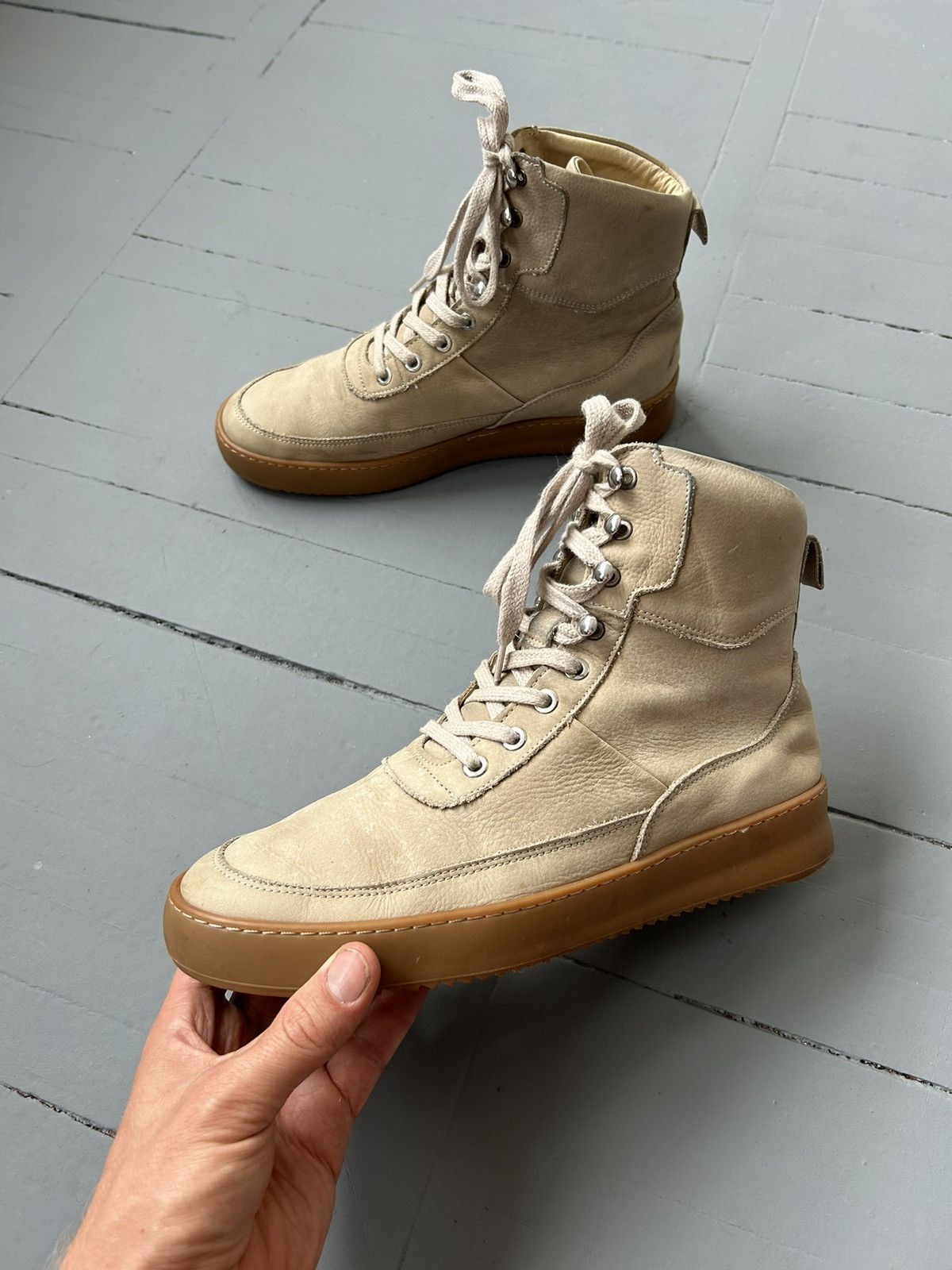 Filling Pieces classic leather boots
