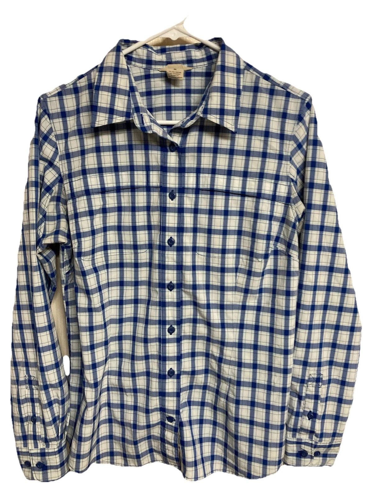 Duluth Trading Company Duluth Trading No Fly Zone Shirt Plaid Blue Sz M Size M / US 6-8 / IT 42-44 - 1 Thumbnail
