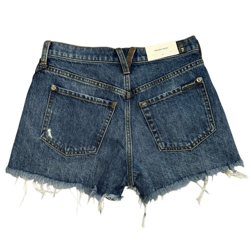 7 For All Mankind NWT New $148 7 For All Mankind Monroe Cut-Off Exposed Butto Size 24" / US 00 / IT 34 - 3 Thumbnail