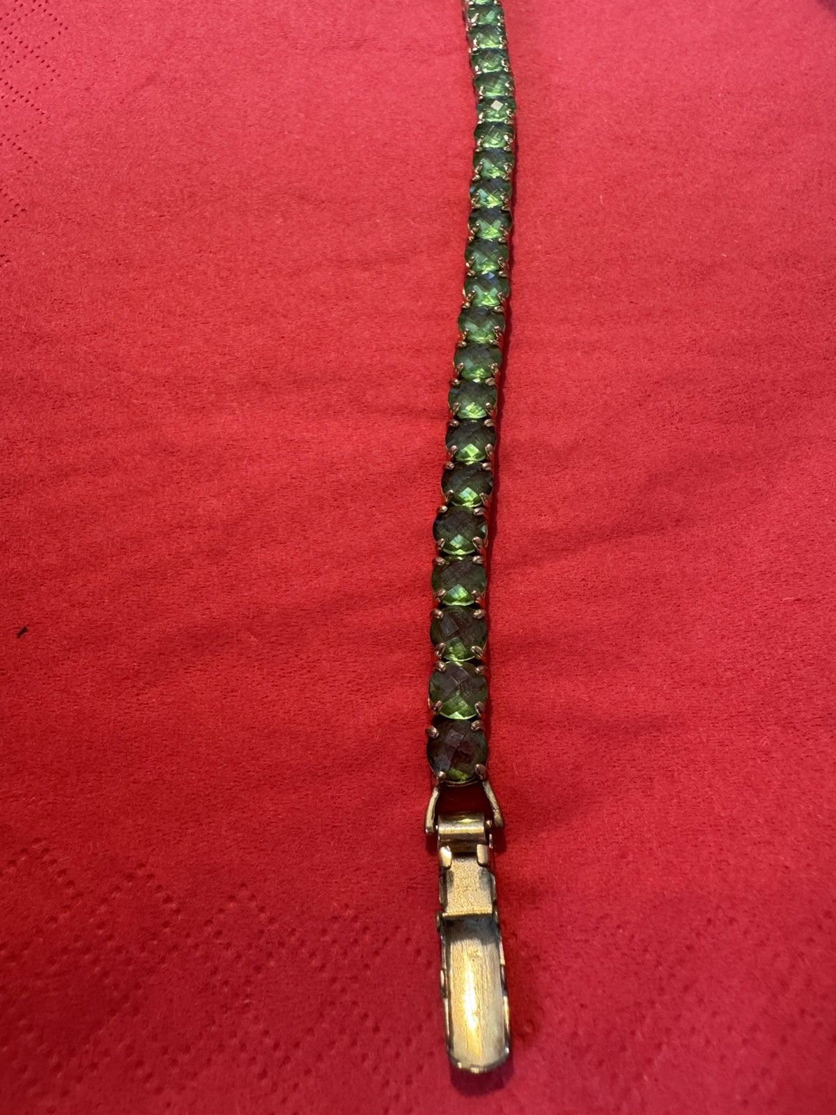 Givenchy Ginvechy Gold Plated Peridot Tennis Bracelet Size ONE SIZE - 1 Thumbnail