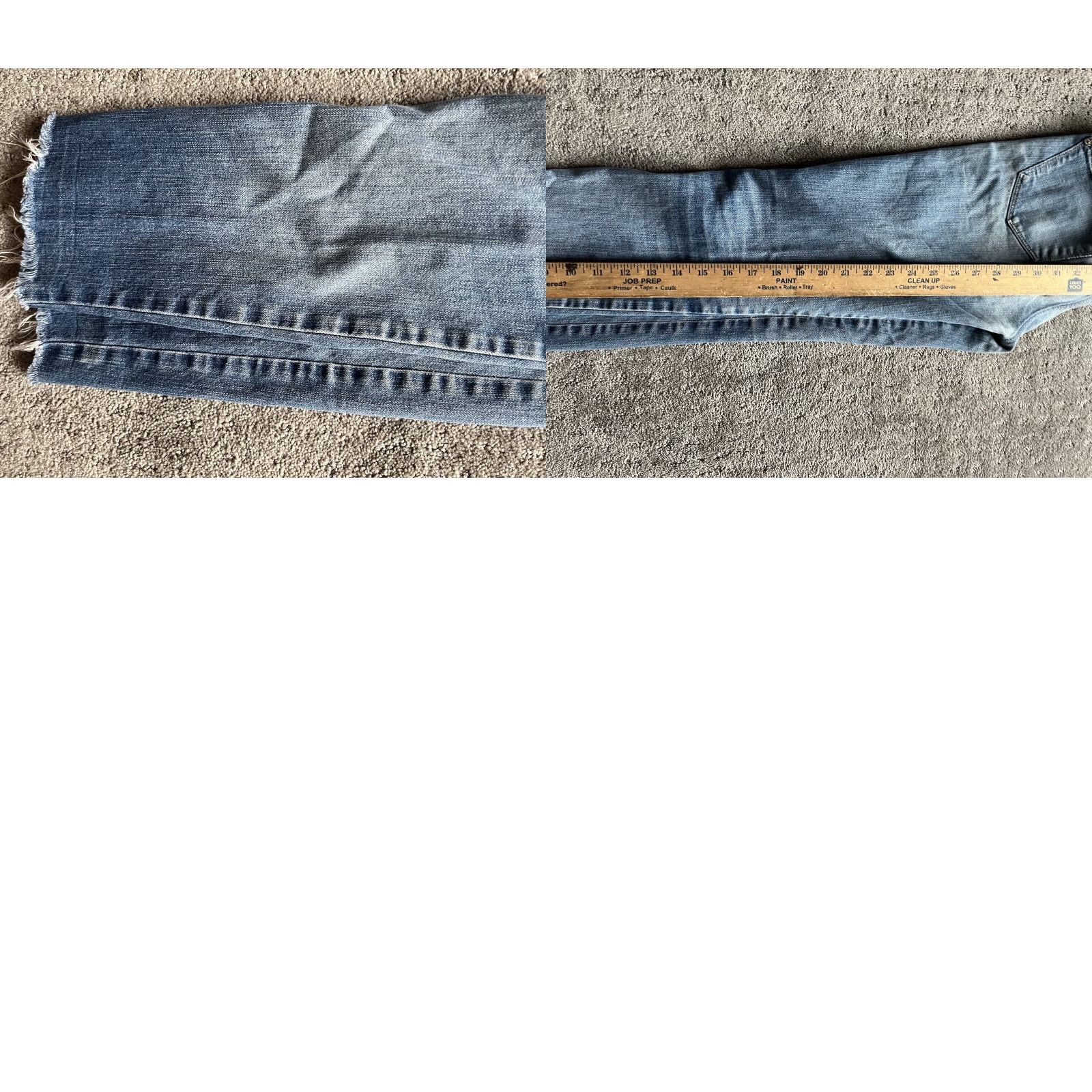 Madewell Madewell Skinny Jeans Womens Size 26 x 29 Low Rise Dark Wash Raw Hem Denim Size 26" / US 2 / IT 38 - 8 Thumbnail