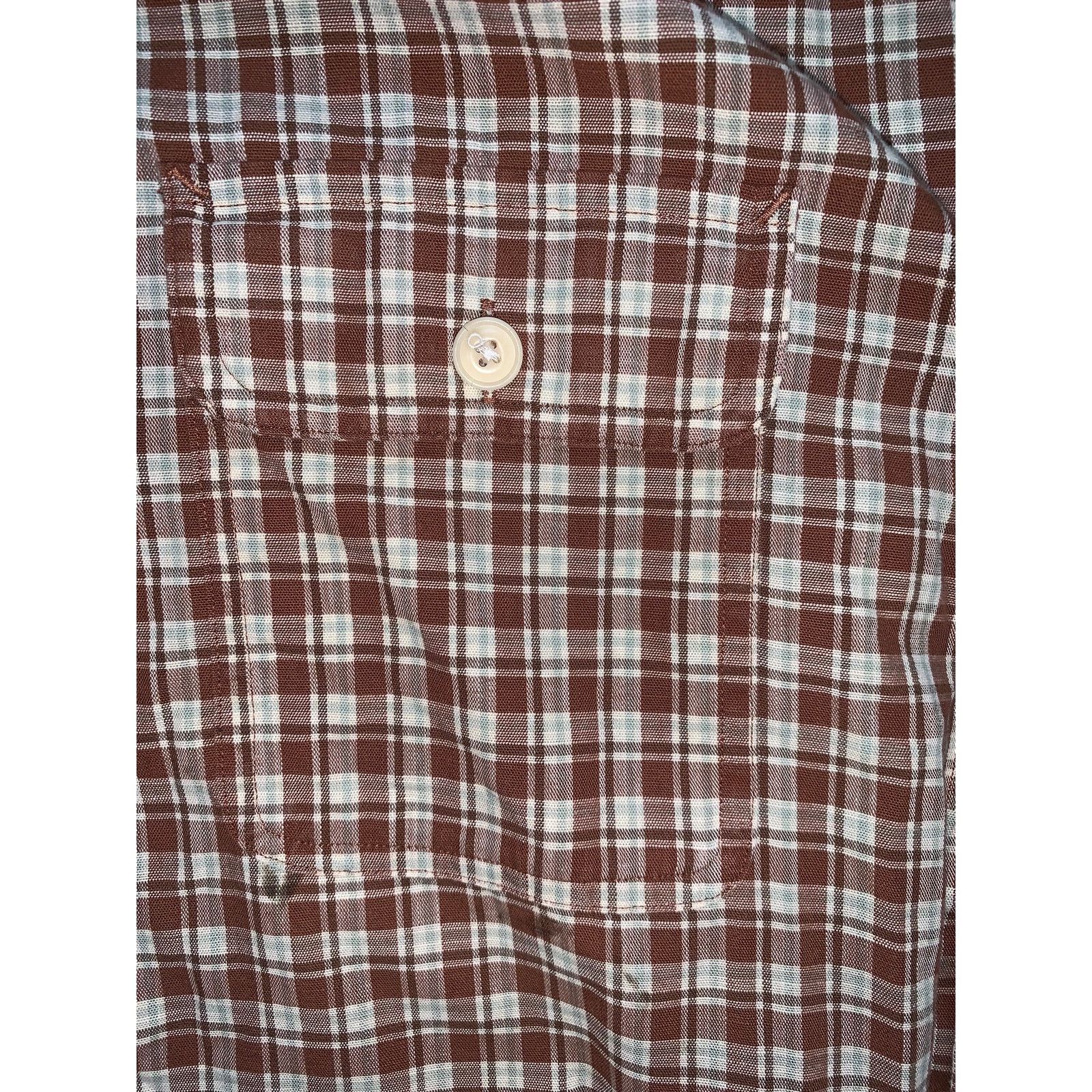 Polo Ralph Lauren Vintage Polo Ralph Lauren Brown Check Shirt XL Button Down Size US XL / EU 56 / 4 - 4 Thumbnail