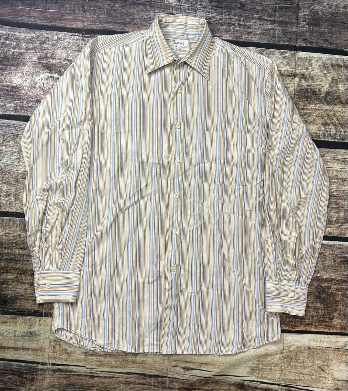 Barneys New York Barneys New York Shirt Mens 15.5 Medium Long Sleeve Stripes Size US M / EU 48-50 / 2 - 1 Thumbnail