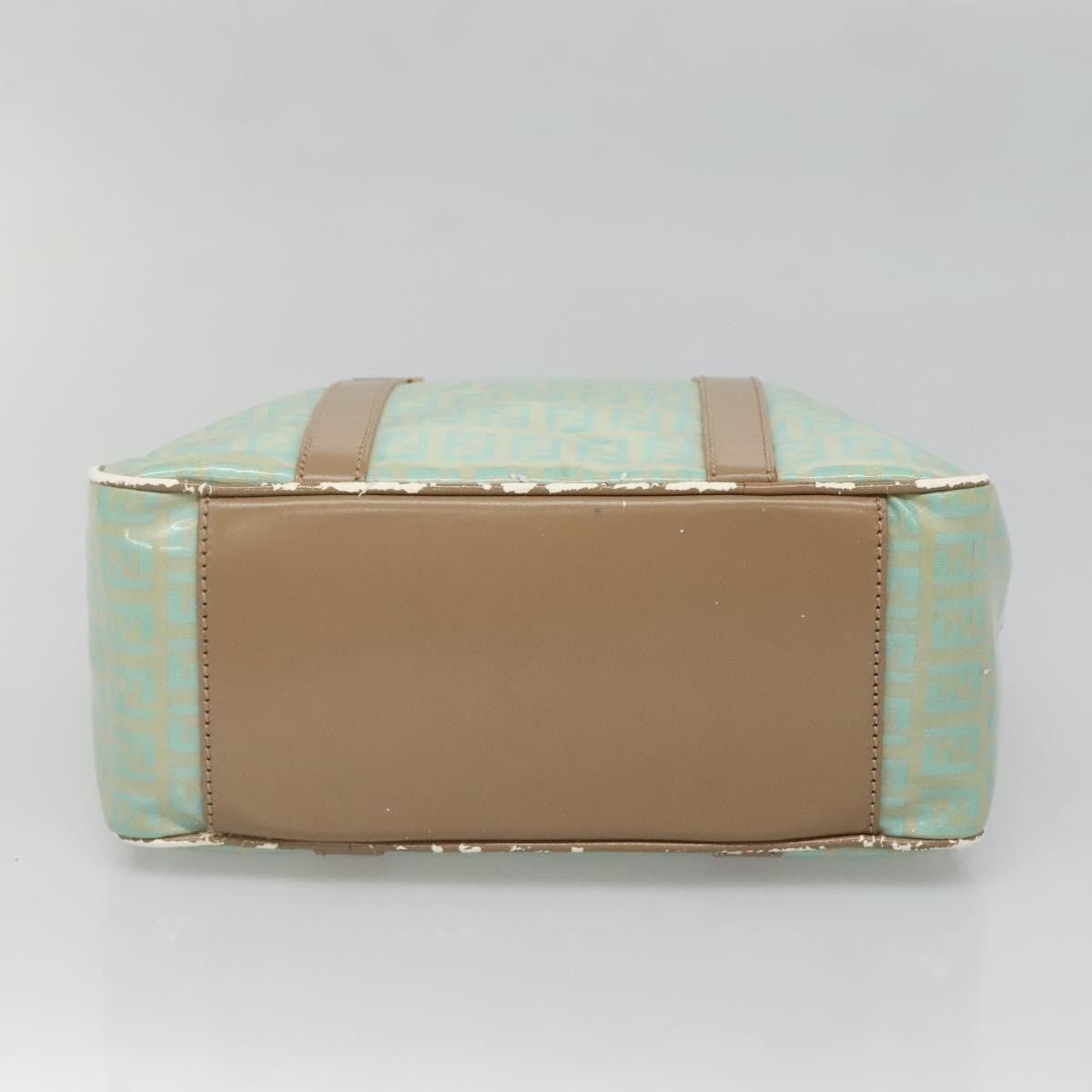 Fendi FENDI Zucchino Canvas Hand Bag Coated Canvas Peppermint Gold Size ONE SIZE - 9 Thumbnail