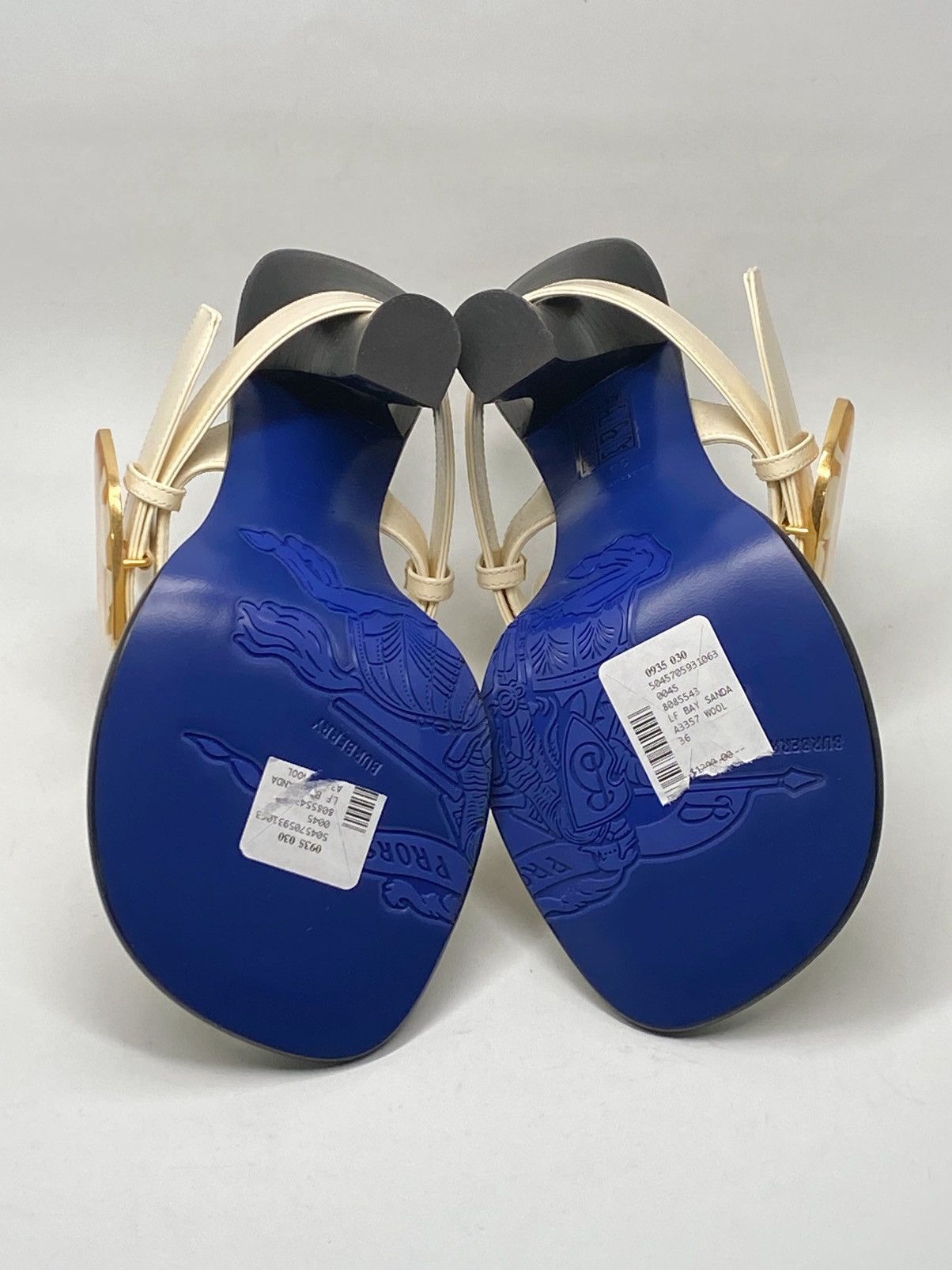 Burberry Burberry 100mm Bay leather mules size 36 Size US 6 / IT 36 - 14 Thumbnail