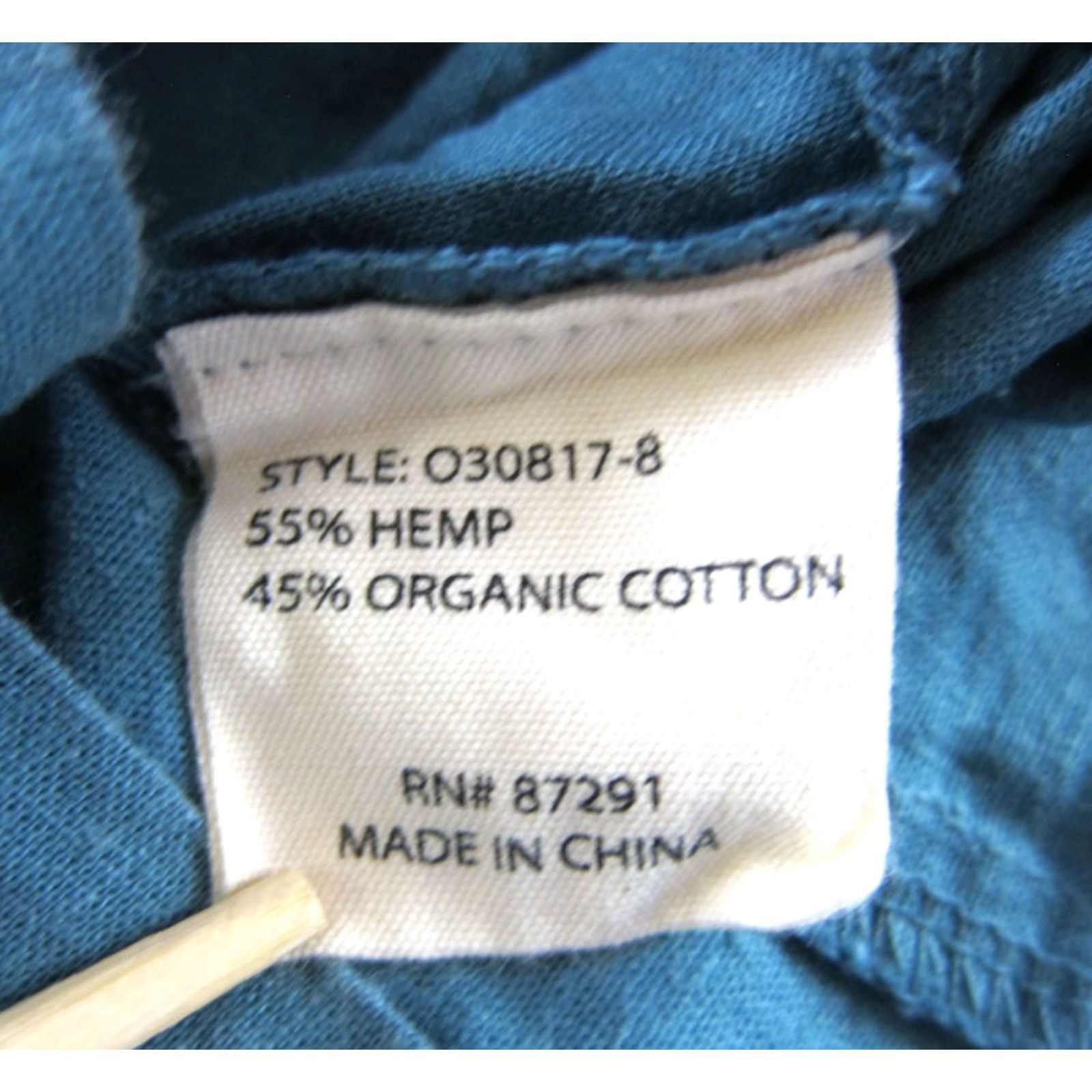 Johnny Was Johnny Was Calme' Hemp Organic Cotton Sea Green Pocket Short Sleeve Dress XS Shirt Dress Womens Vintage Size 26" / US 2 / IT 38 - 4 Thumbnail