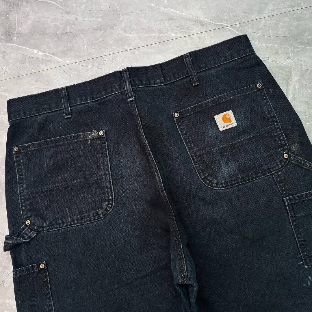 Carhartt × Vintage Vintage Carhartt J01 BLK Double Knee Carpenter Denim Pant Size US 36 / EU 52 - 3 Thumbnail
