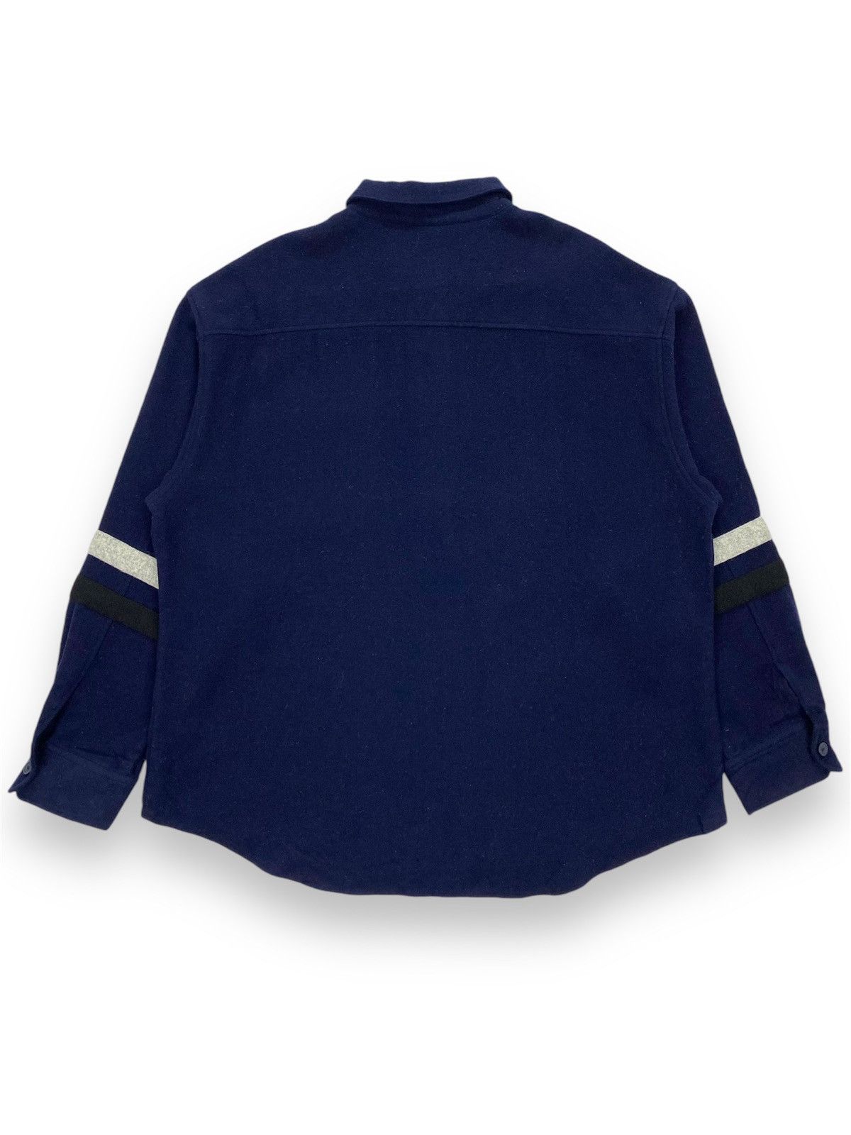 Japanese Brand × Vintage Noon for Men Belle Maison Wool Half Button Shirt Size US M / EU 48-50 / 2 - 2 Thumbnail