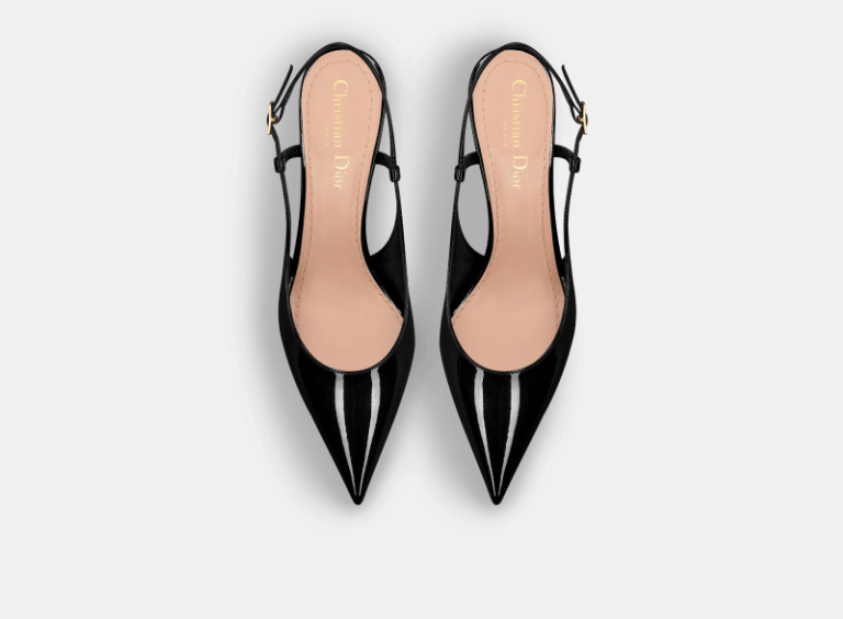Dior o1w1db11225 KCV215 Tribales Slingback Pumps in Black Size US 7 / IT 37 - 4 Thumbnail