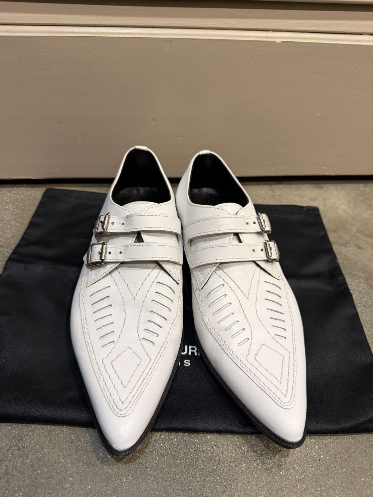 Saint Laurent Paris SS14 Double Monk Strap Duckies Loafers 41 Size US 8 / EU 41 - 2 Thumbnail