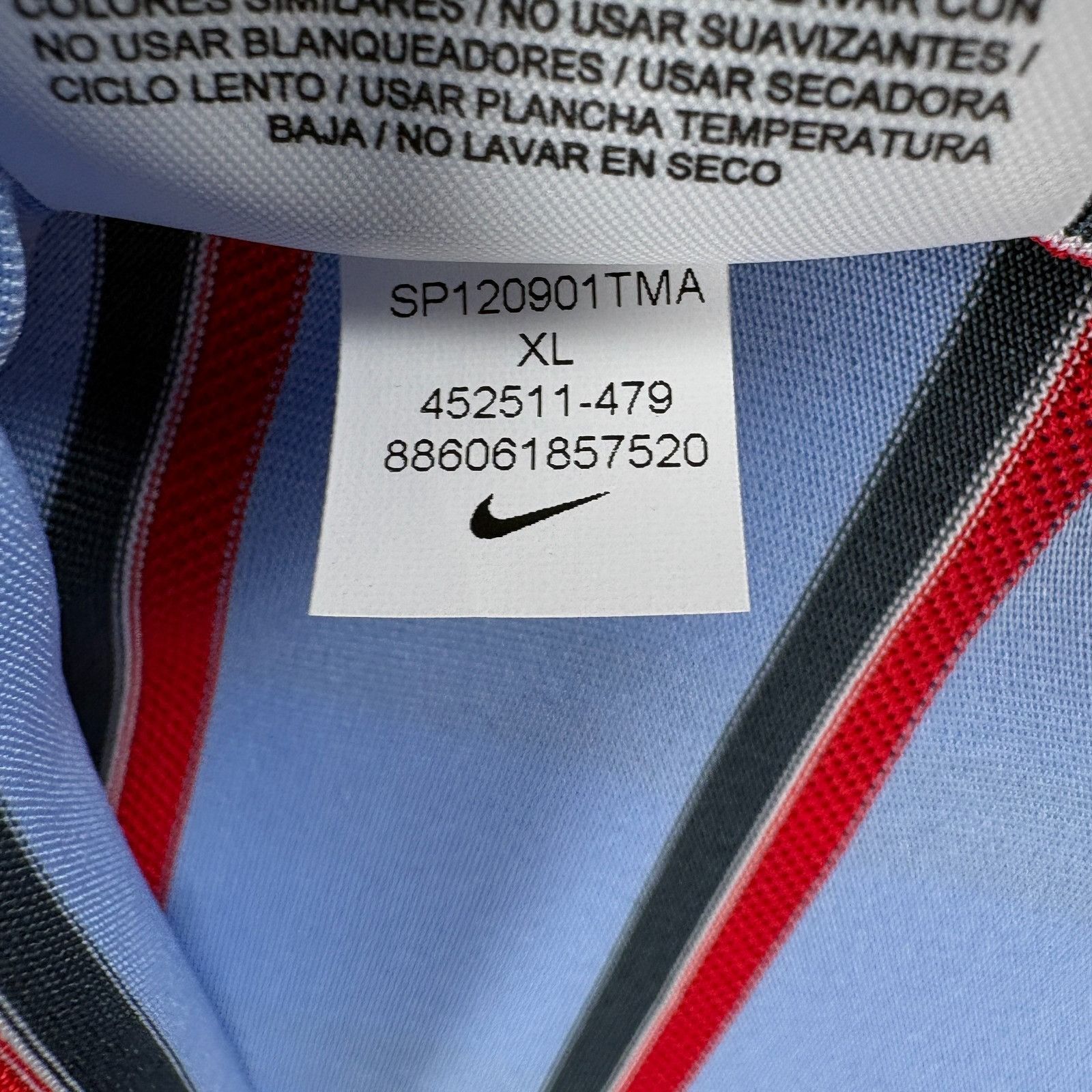 Nike Nike Golf Tour Performance Dri Fit Polo XL Blue Red Stripe N Size US XL / EU 56 / 4 - 10 Thumbnail