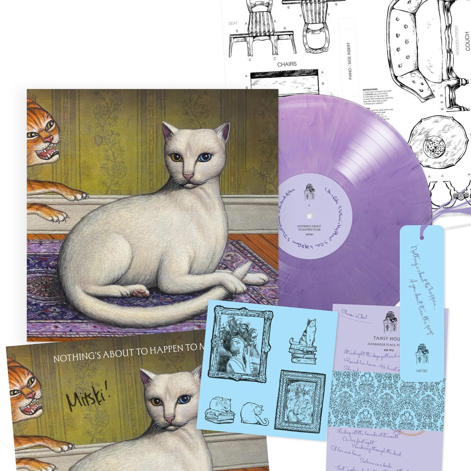 Other MITSKI Nothing’s About To Happen To Me Signed Lilac Vinyl LP Size ONE SIZE - 3 Thumbnail