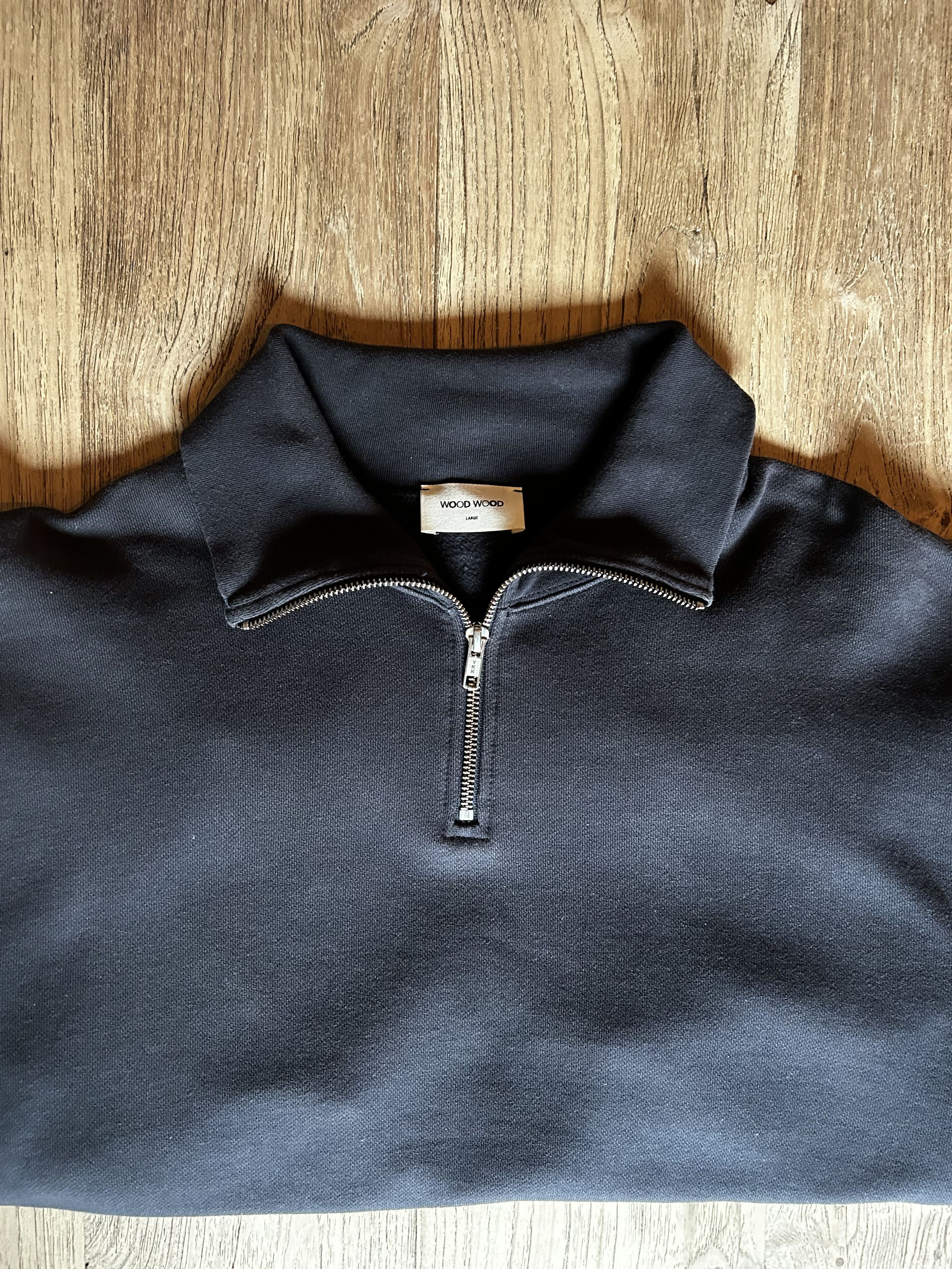 Wood Wood Wood Wood 3/4 Zip Pullover Sweatshirt Size US L / EU 52-54 / 3 - 5 Thumbnail