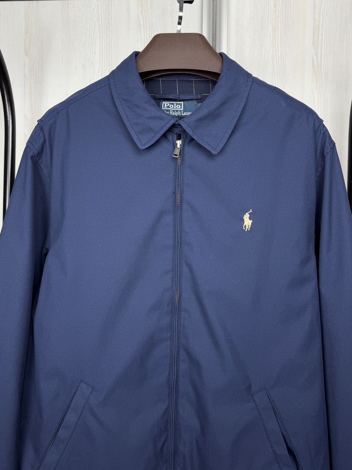 Polo Ralph Lauren VINTAGE POLO Ralph Lauren Jacket Full Zip Checkered Bomber Size US L / EU 52-54 / 3 - 3 Thumbnail