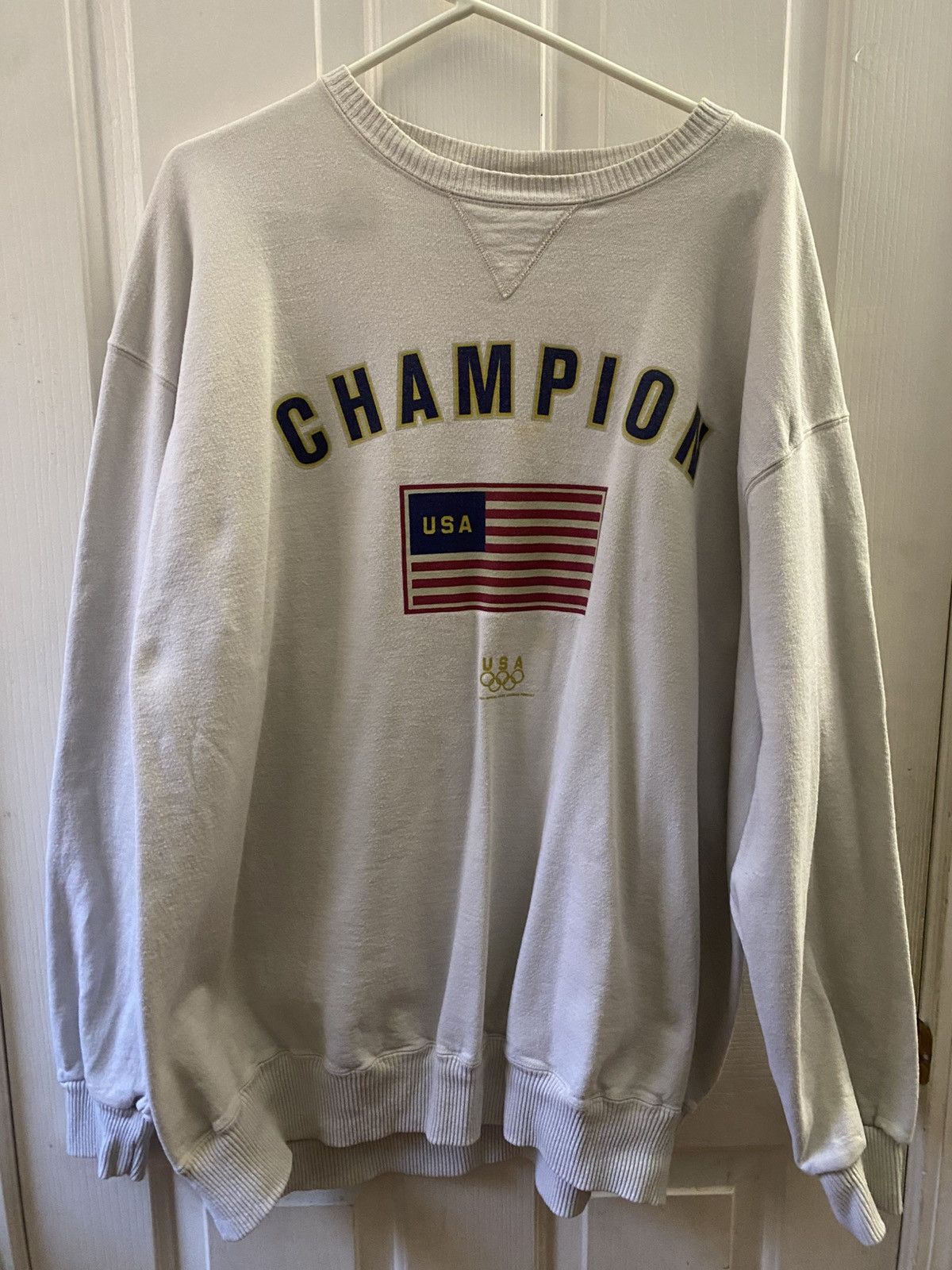Champion USA Olympics Crewneck Size US XXL / EU 58 / 5 - 1 Thumbnail