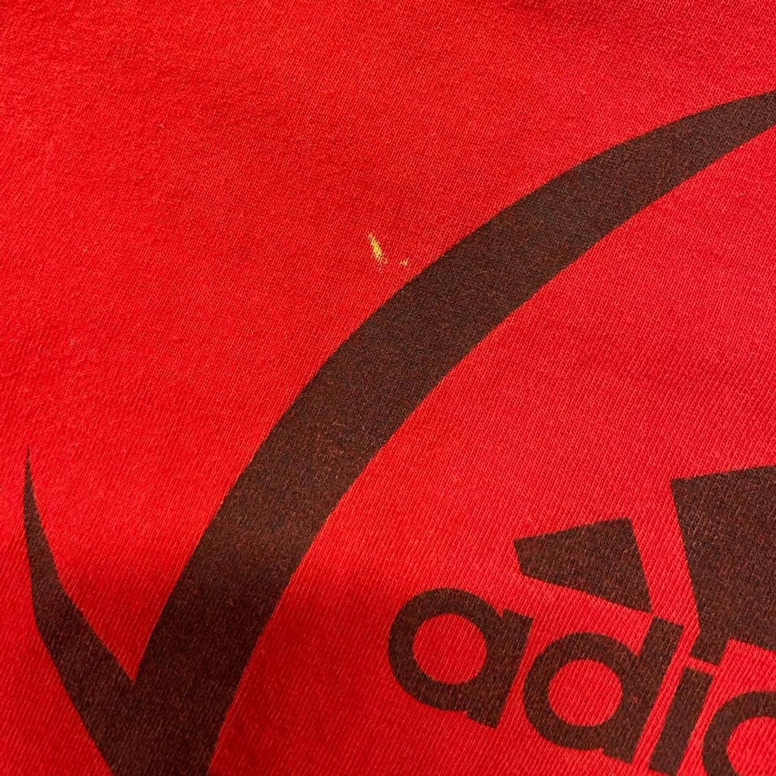 Adidas Vintage Red Adidas Tee Size US XL / EU 56 / 4 - 3 Thumbnail
