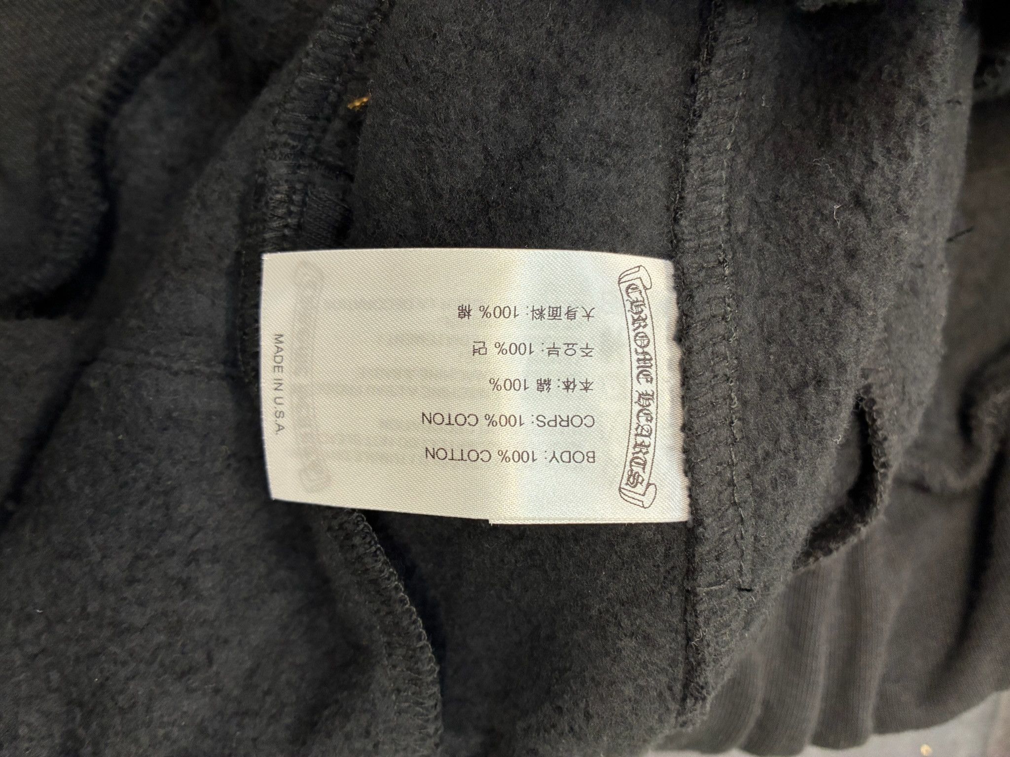 Chrome Hearts CHROME HEARTS BLACK SWEATPANTS WITH BLUE LOGO PRINT Size US 34 / EU 50 - 8 Thumbnail