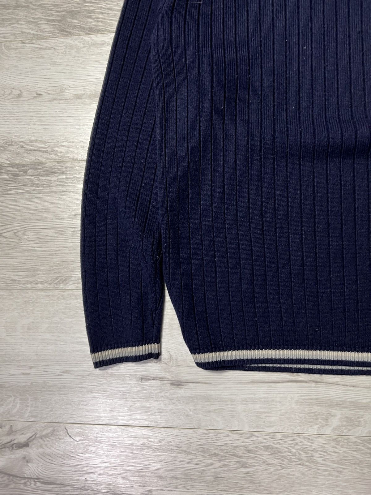 Diesel Vintage Y2K Diesel V-Neck Knitted Sweater Size US L / EU 52-54 / 3 - 5 Thumbnail