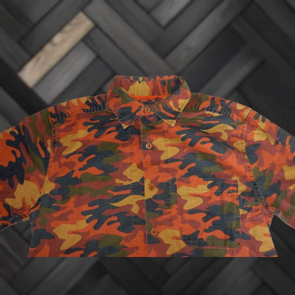 The Territory Ahead Territory Ahead Shirt Men Button-Up Short Sleeve Camouflage S Multicolor Cotton Size US S / EU 44-46 / 1 - 1 Thumbnail