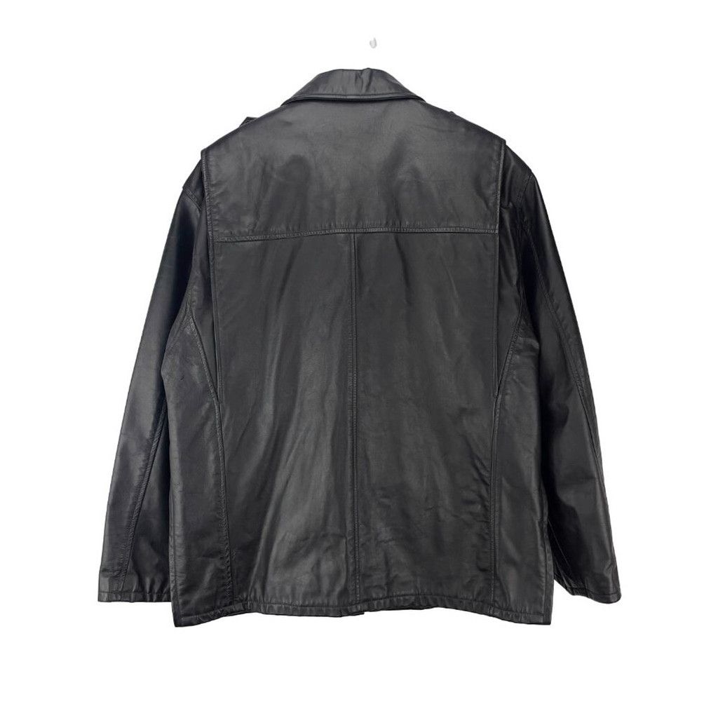 Rudsak RUDSAK Vintage Black Leather Contemporary Bomber Jacket Size US M / EU 48-50 / 2 - 5 Thumbnail