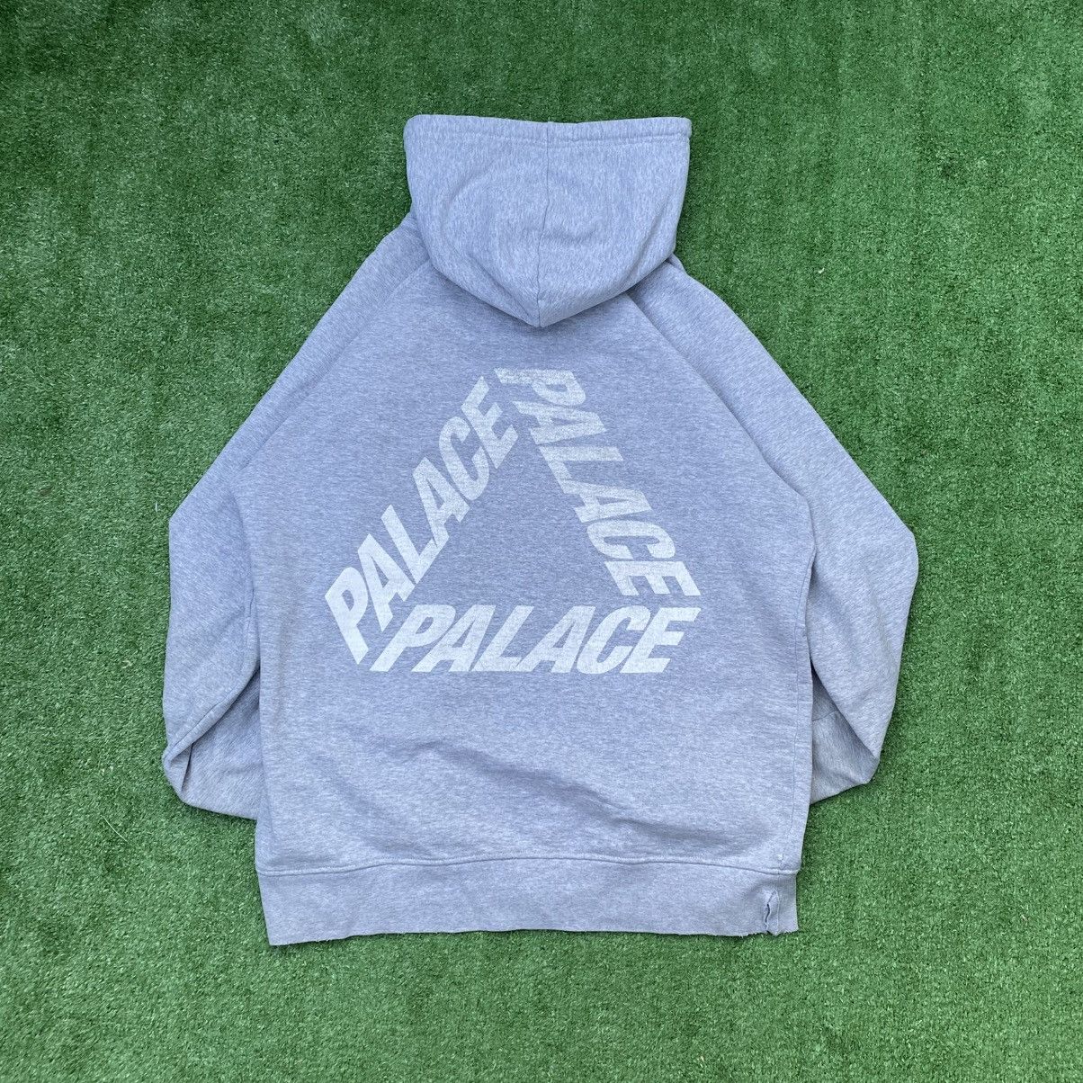 Palace Palace Grey Triferg Hoodie Grailed