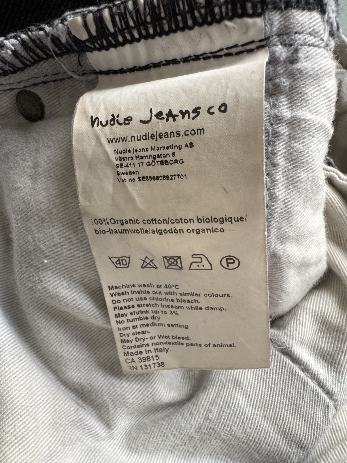 Nudie Jeans NUDIE JEANS DRY BLK SELVAGE THIN FINN DENIM JEANS BEAUTIFUL Size US 33 - 10 Thumbnail