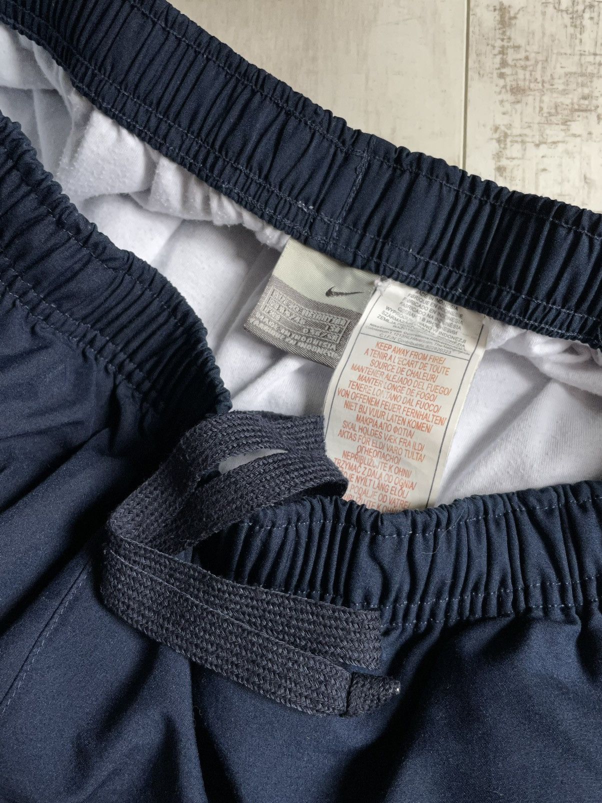 Nike × Vintage Vintage Nike Track Pants Y2K Blue Swoosh Drill Size US 30 / EU 46 - 10 Thumbnail