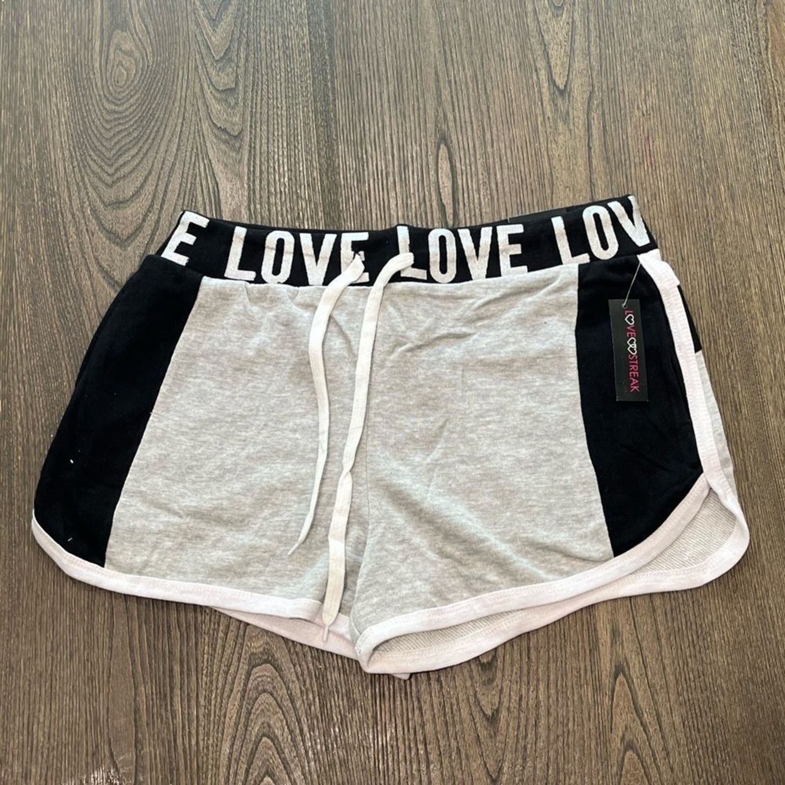 Vintage NWT Love Streak Womens Cotton Track Gym Shorts Size 1X Size 37" - 1 Thumbnail