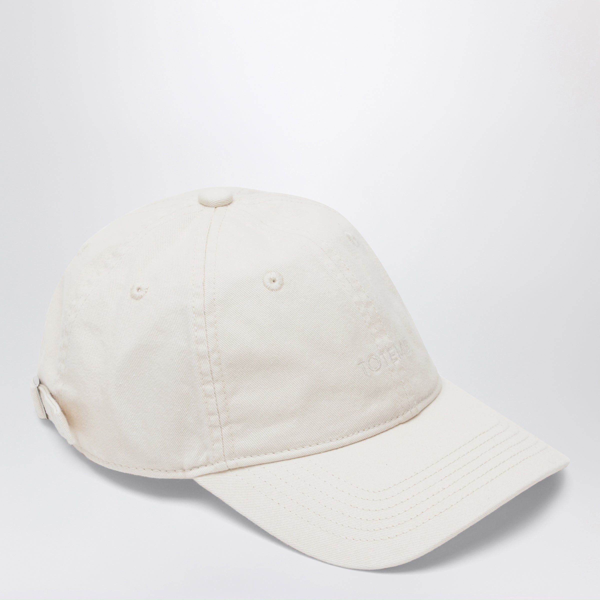 Toteme Toteme Ivory Cotton Baseball Cap Size ONE SIZE - 1 Thumbnail