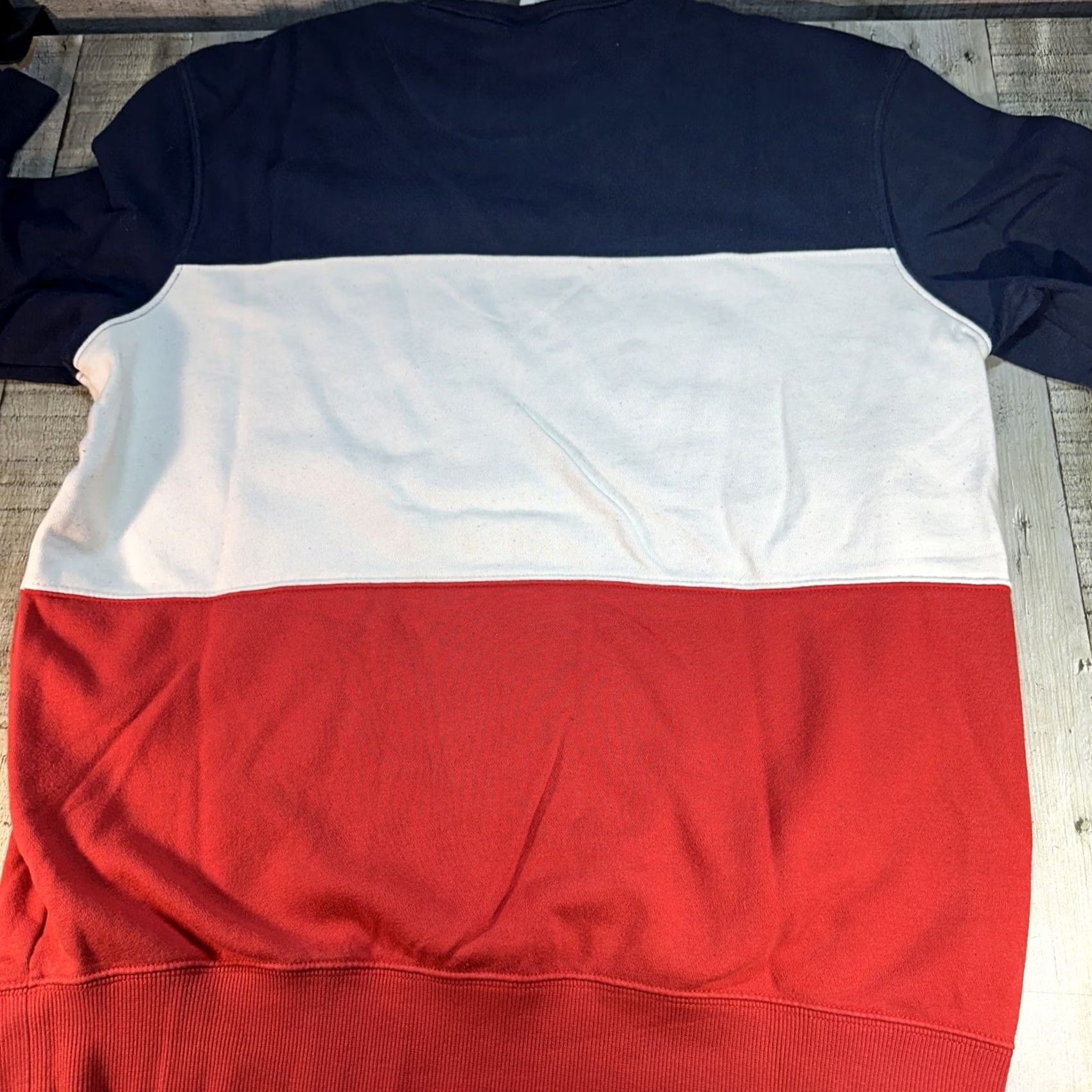 H&M HM LOGG Crewneck Sweater Men M Multicolor Solid Knit Long Sleeve Casual Pullover 90s College American Style Size US M / EU 48-50 / 2 - 4 Thumbnail