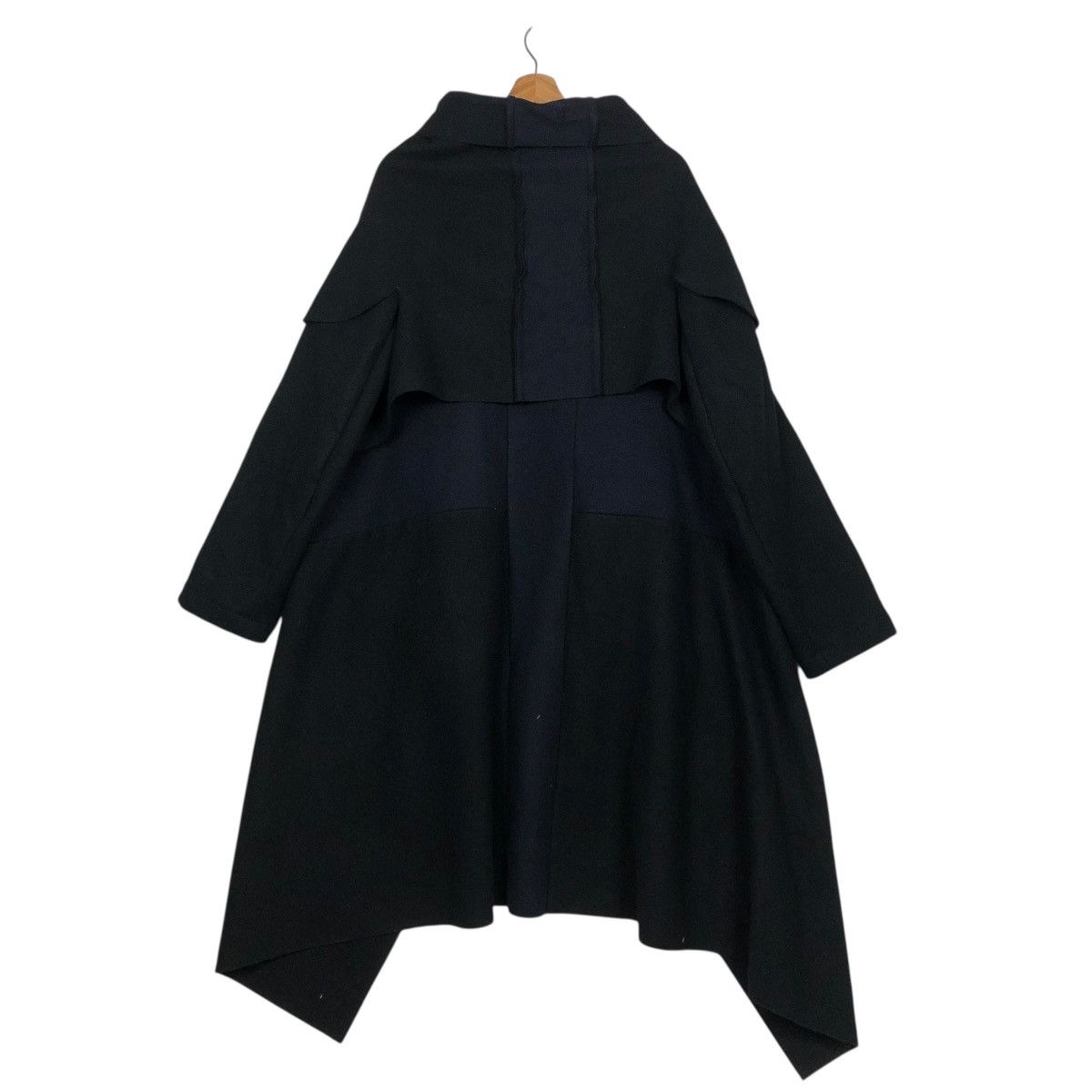 Comme des Garcons 🔥VINTAGE 2003 CAPE JACKET WOOL OVERSIZE ASYMMETRIC DRAPED Size US M / EU 48-50 / 2 - 17 Thumbnail