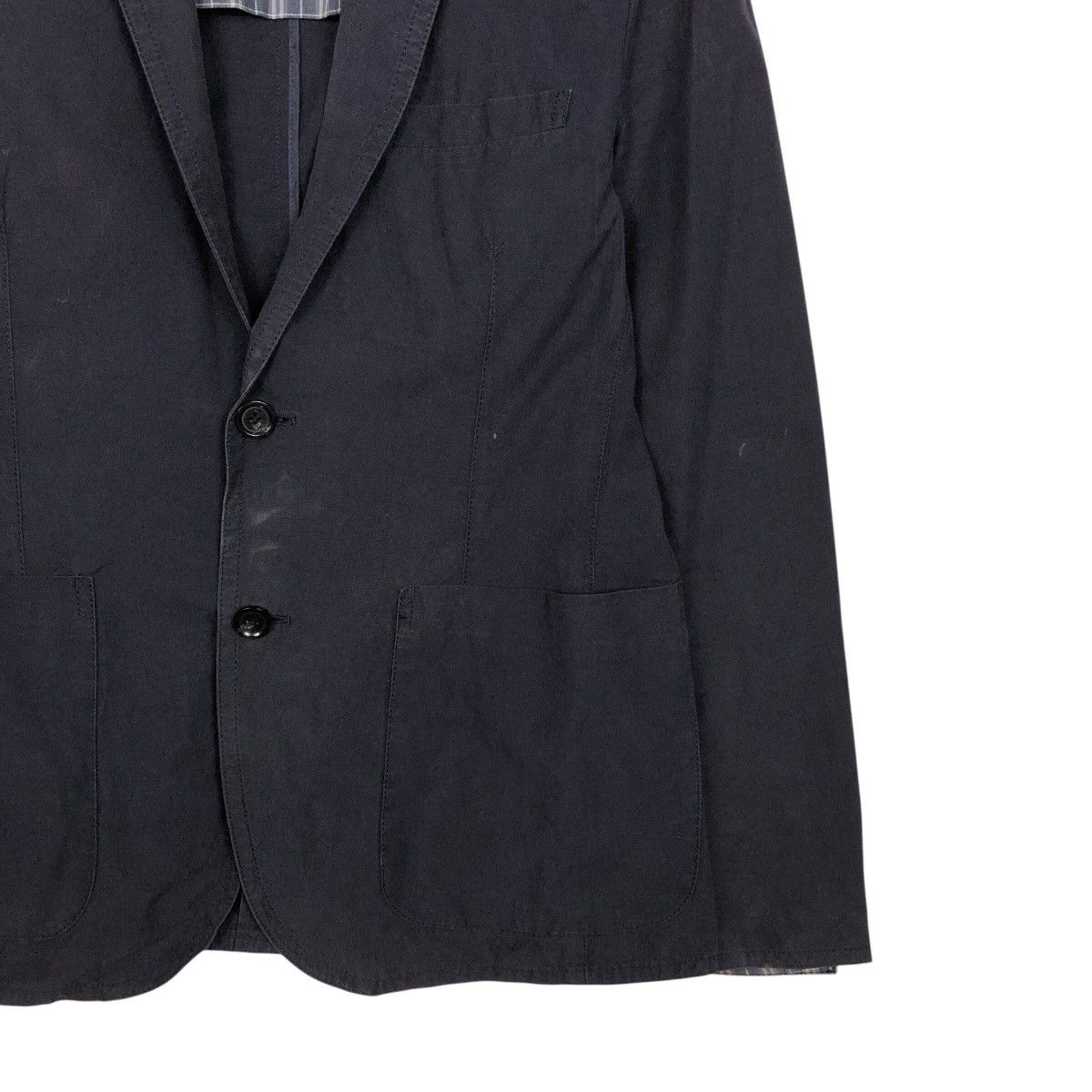 Burberry Burberry Black Label Lightweight Cotton Blazer — Navy Size US L / EU 52-54 / 3 - 6 Thumbnail