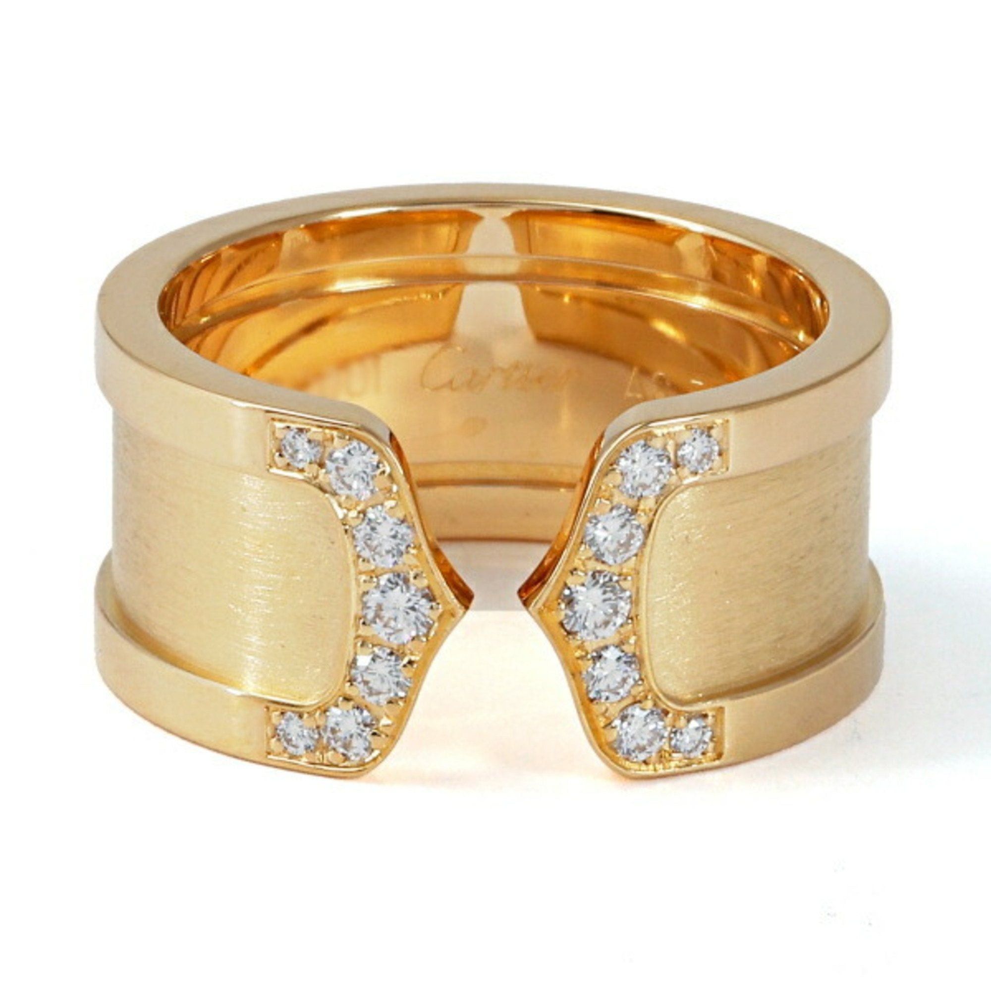 image of Cartier 2C C Deux K18Yg Yellow Gold Ring, Women's