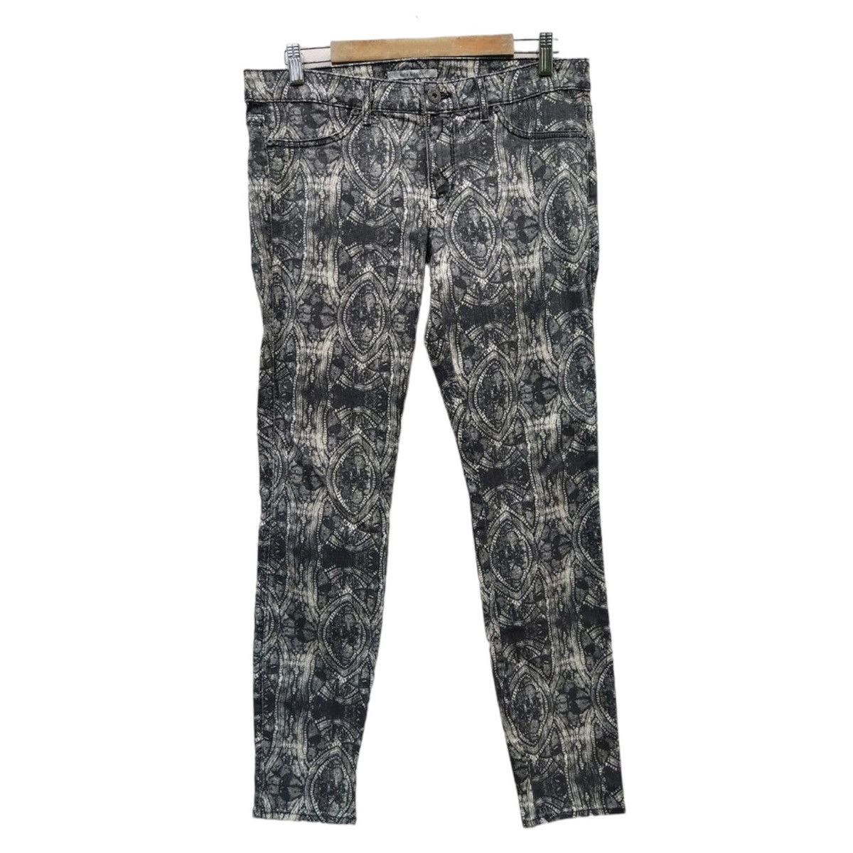 image of Vintage Abstract Pattern Pants in Grey, Men's (Size 31)