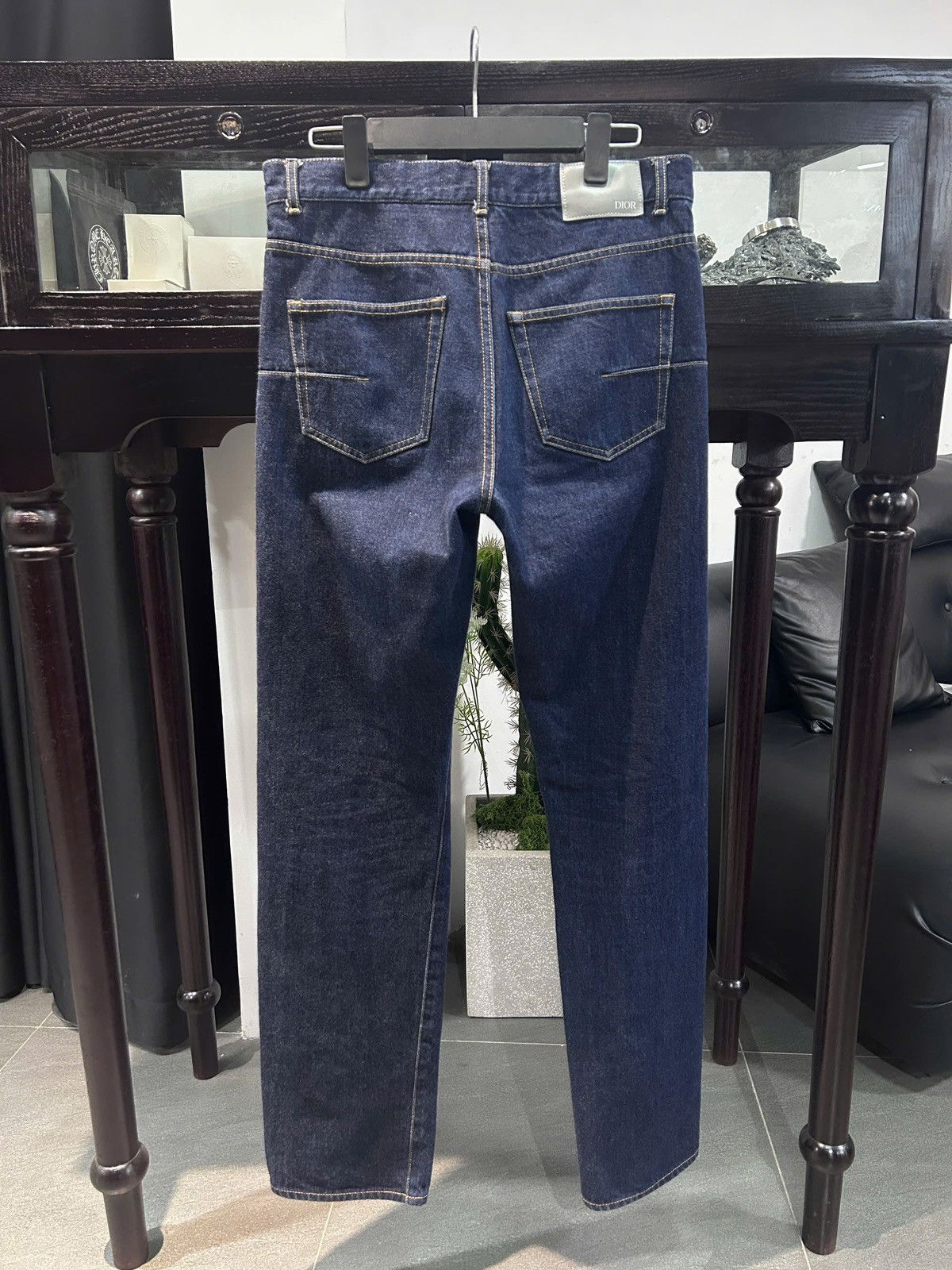 Dior Dior Oblique Blue Raw Cotton Denim Pants Size US 30 / EU 46 - 2 Thumbnail